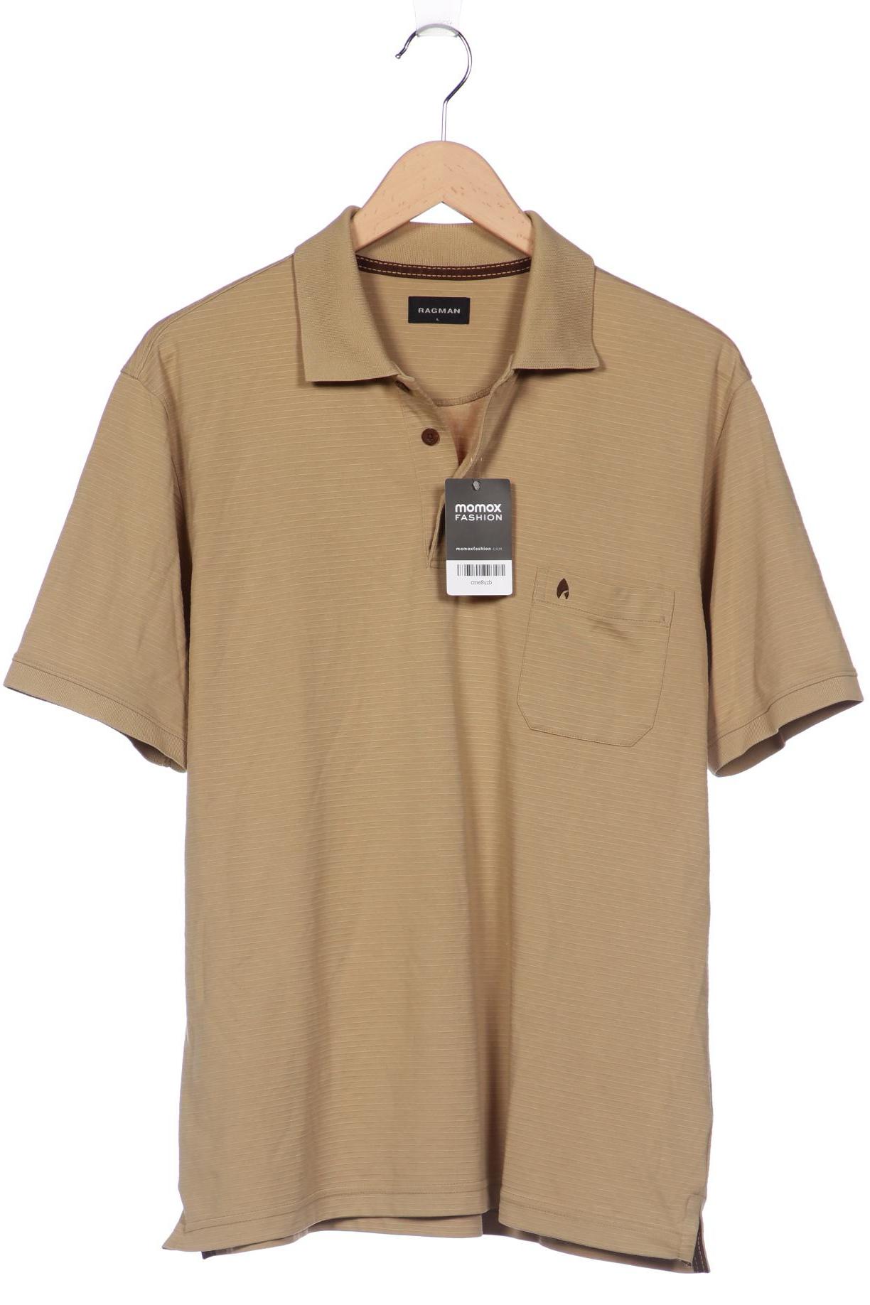 

ragman Herren Poloshirt, beige, Gr. 52