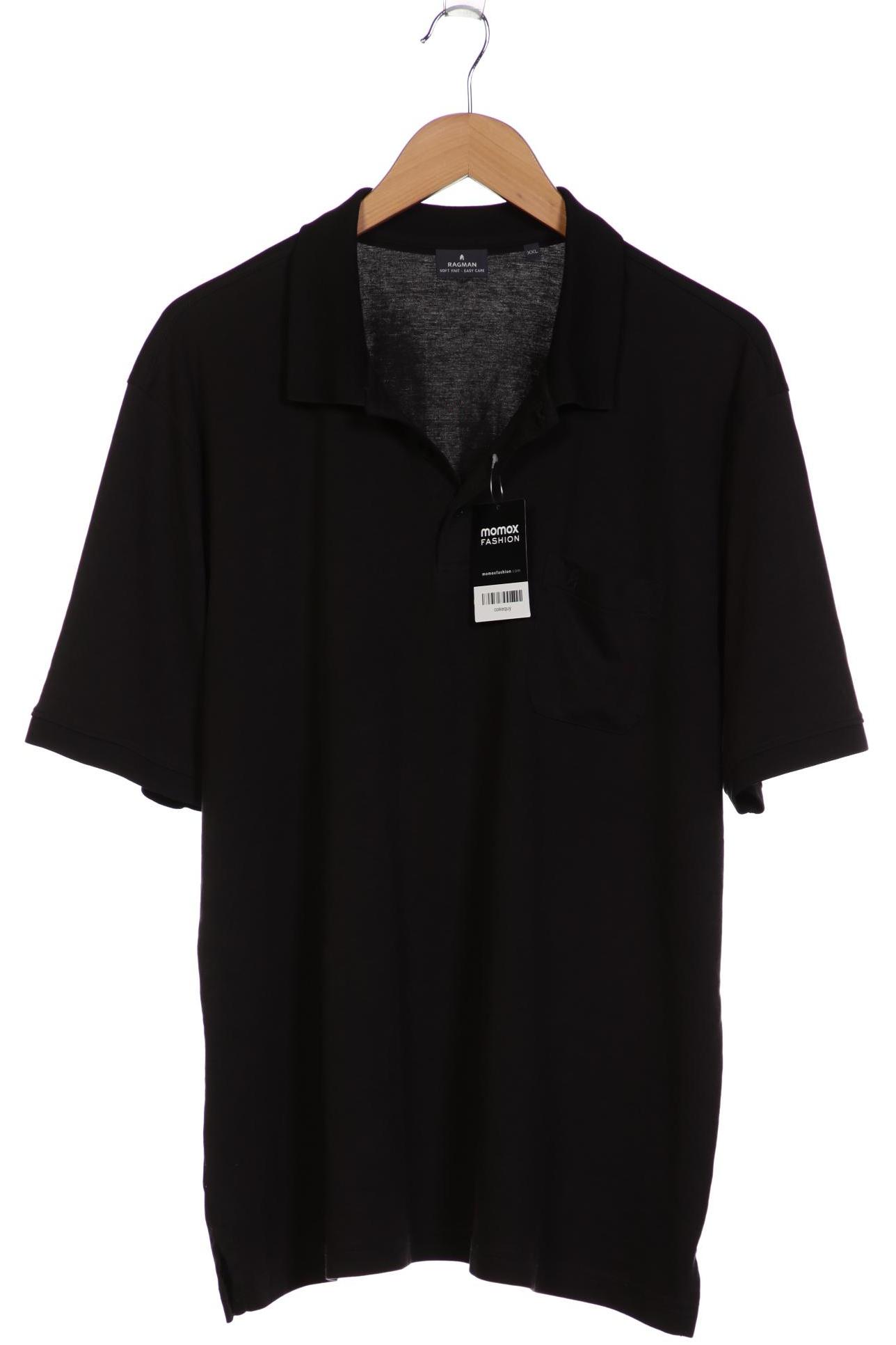 

ragman Herren Poloshirt, schwarz, Gr. 56