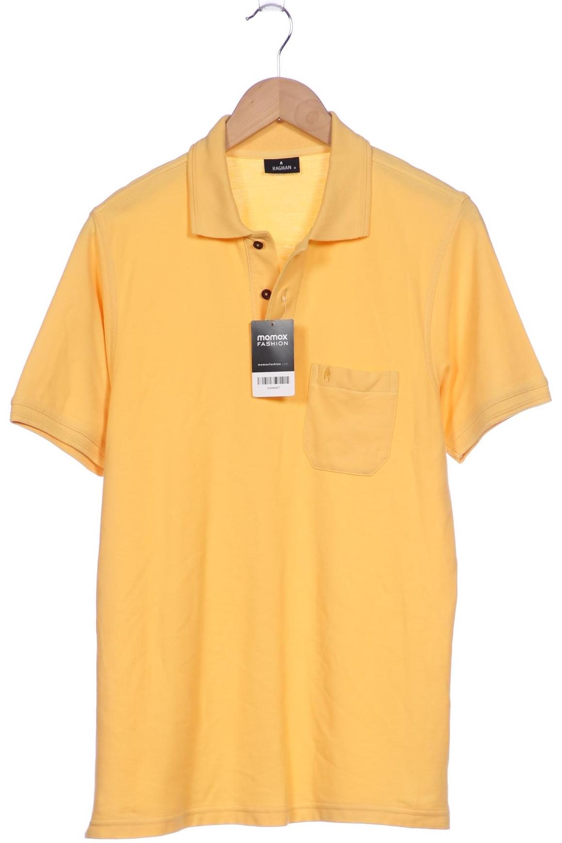 

ragman Herren Poloshirt, gelb, Gr. 48