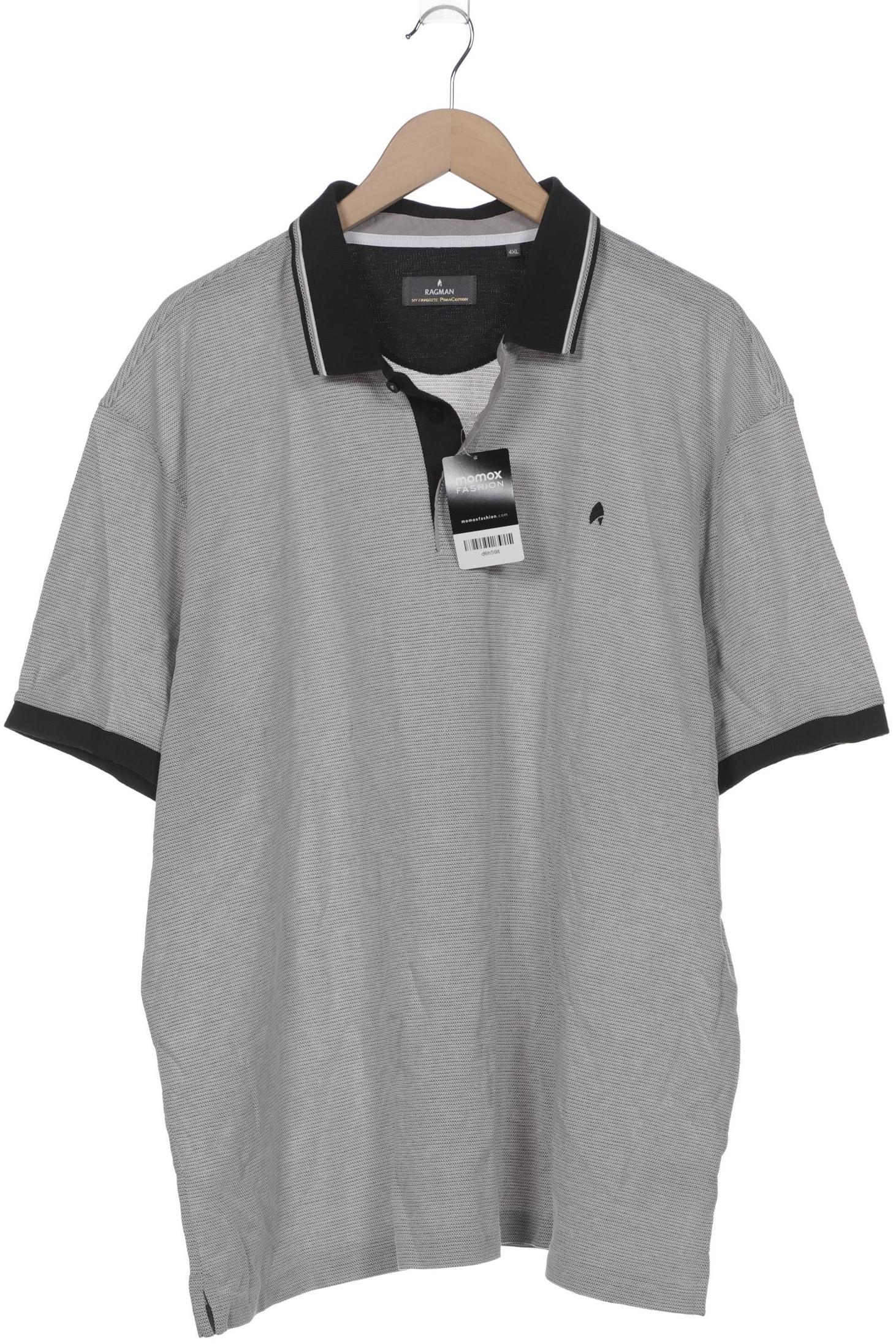 

ragman Herren Poloshirt, grau, Gr. 60