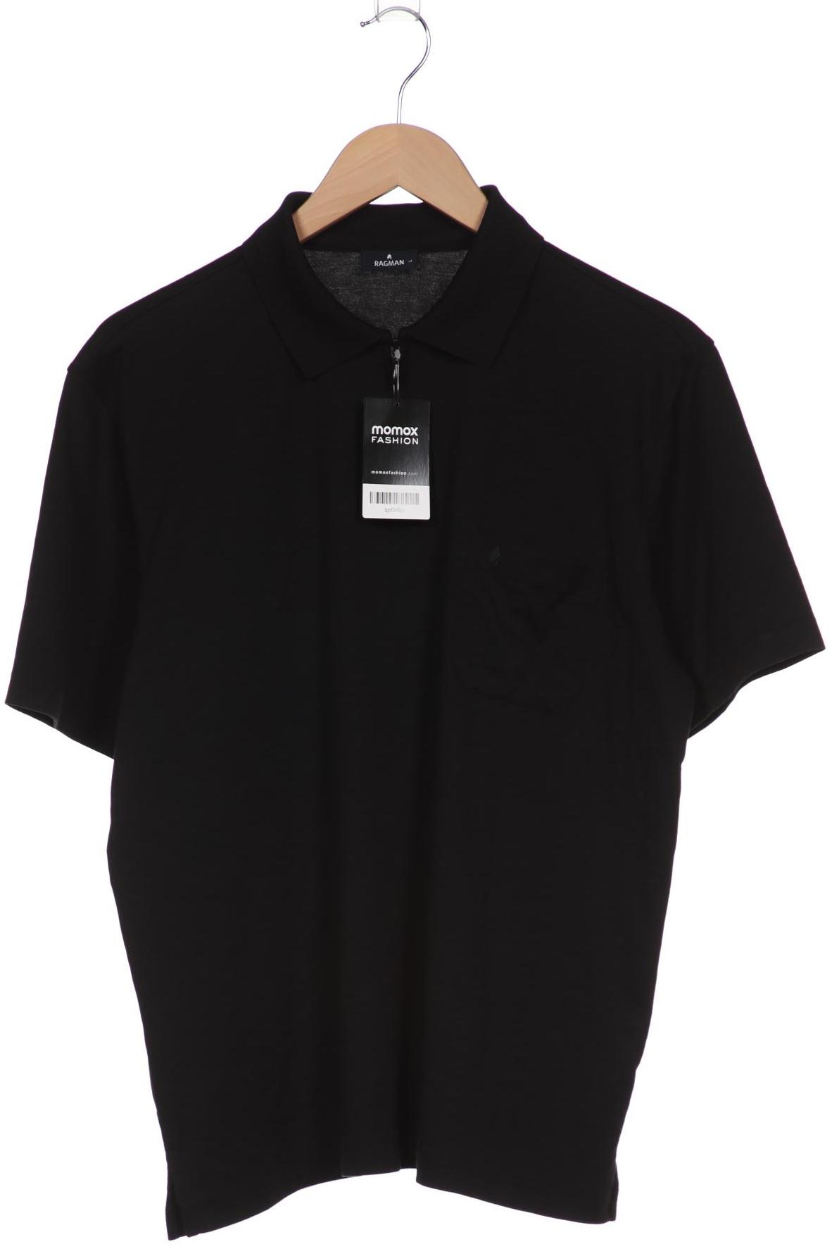 

ragman Herren Poloshirt, schwarz, Gr. 52