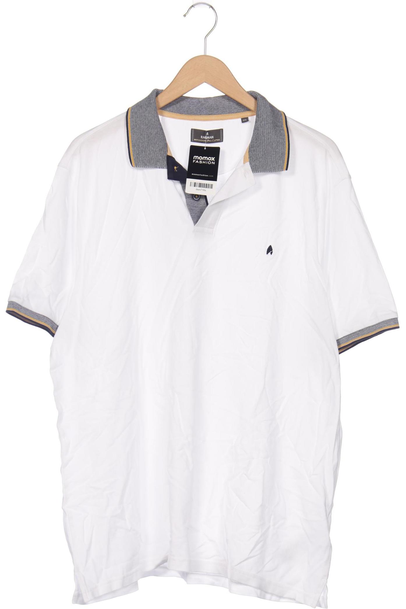 

ragman Herren Poloshirt, weiß