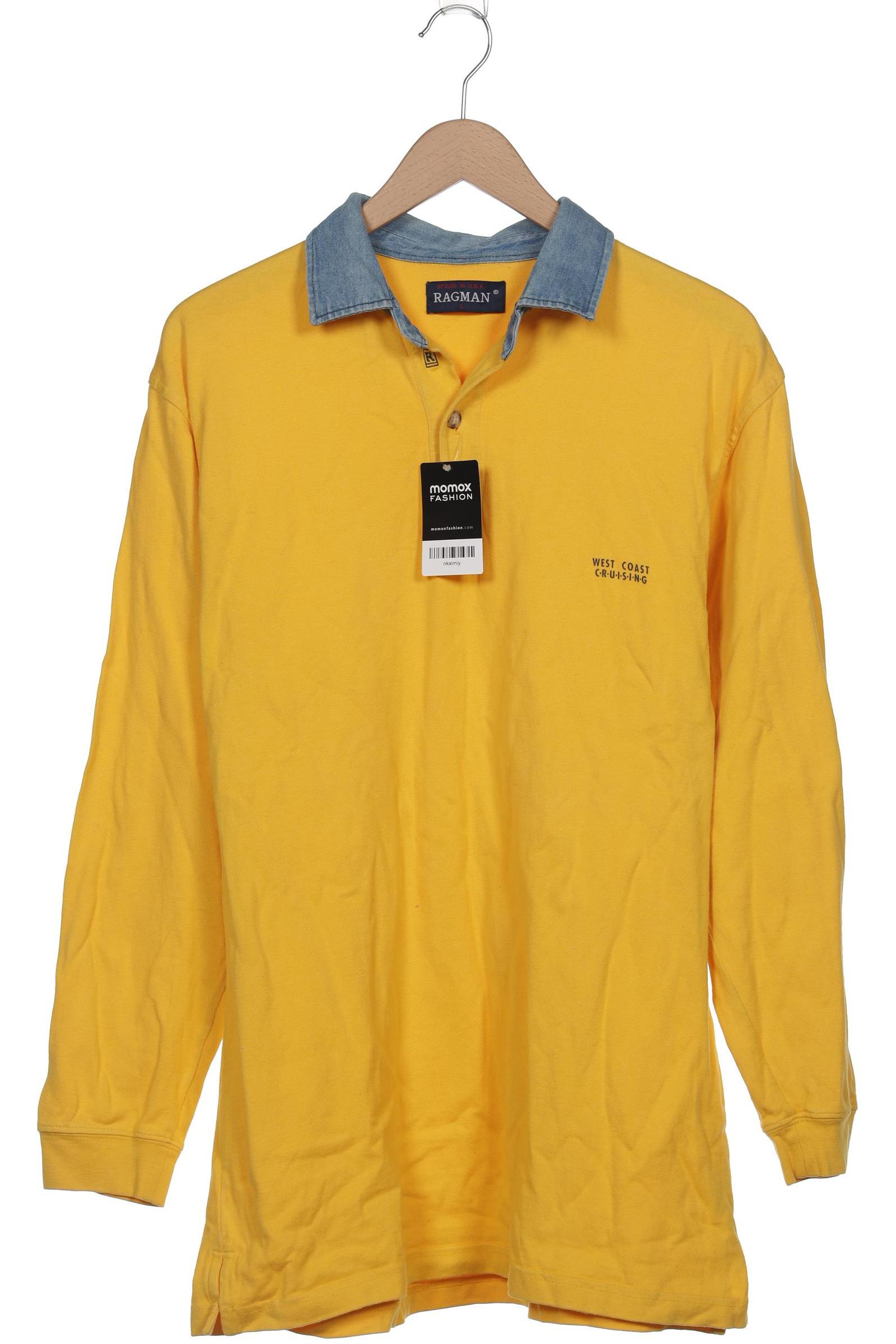 Thumbnail - ragman Herren Poloshirt, gelb, Gr. 52