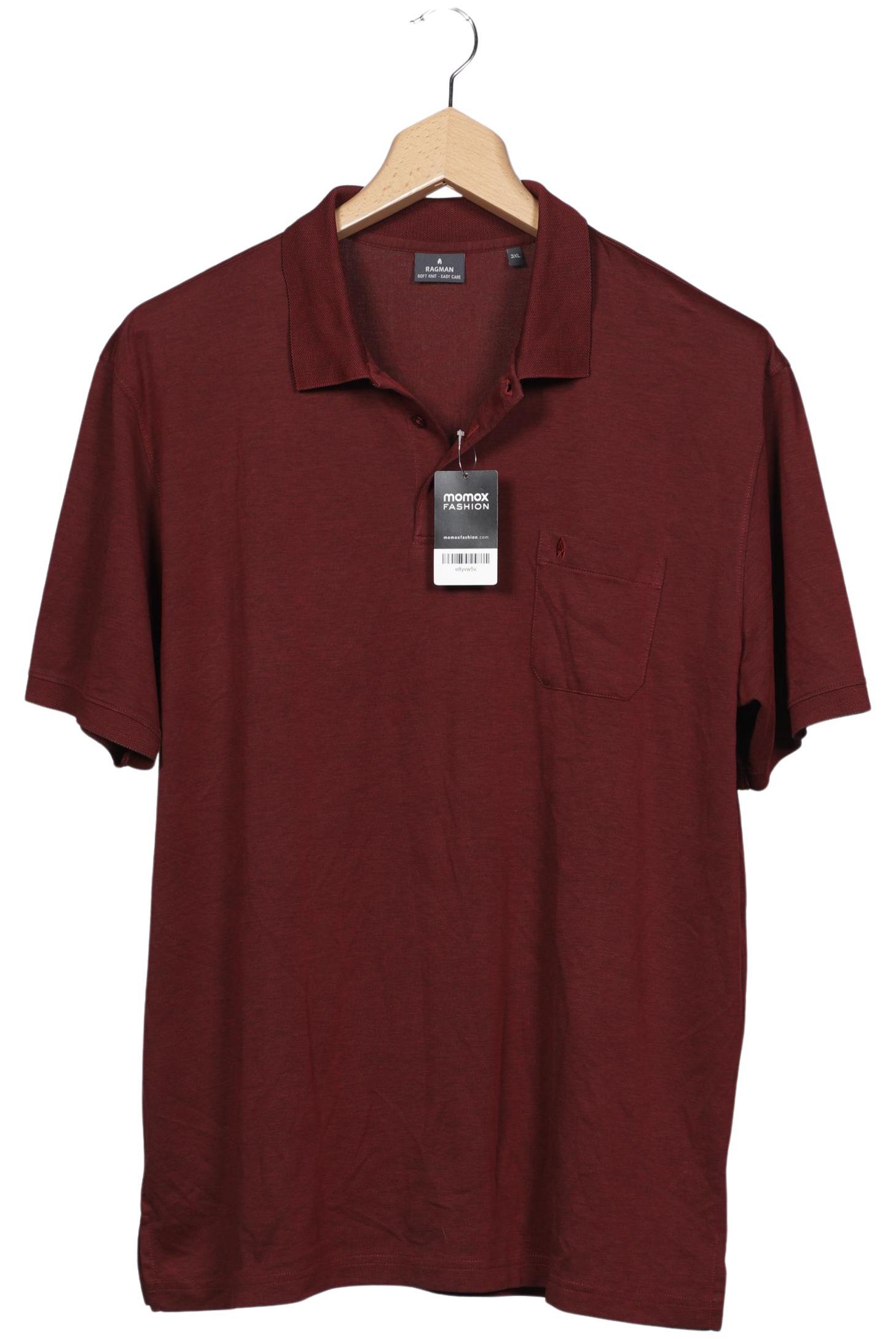 

ragman Herren Poloshirt, bordeaux, Gr. 58