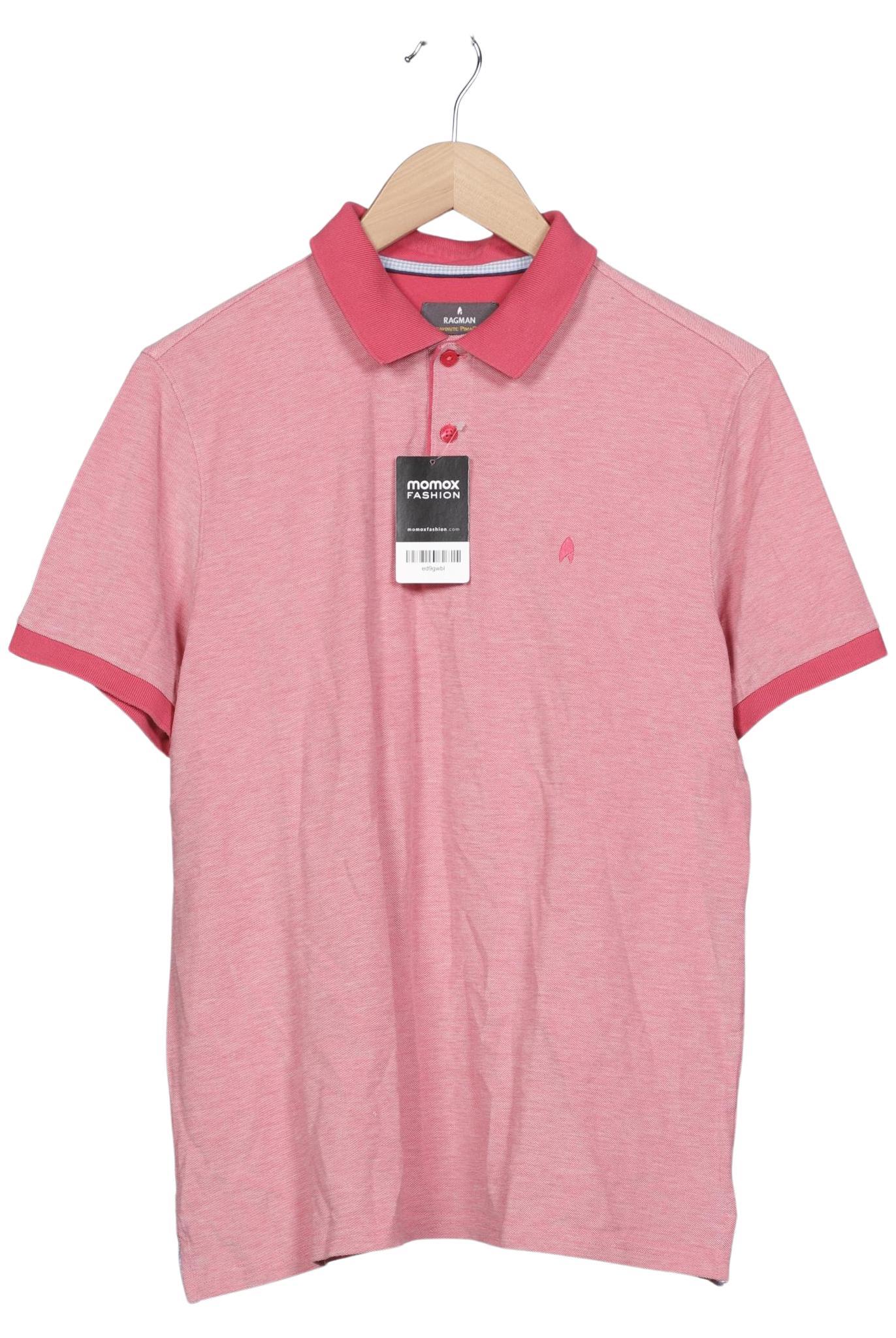 

ragman Herren Poloshirt, pink, Gr. 52