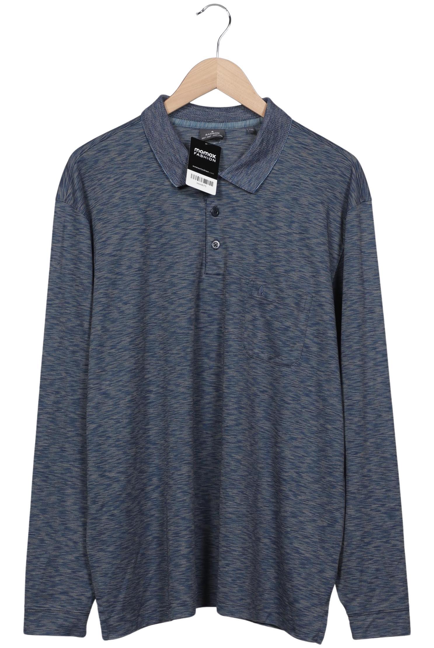 

ragman Herren Poloshirt, blau, Gr. 56