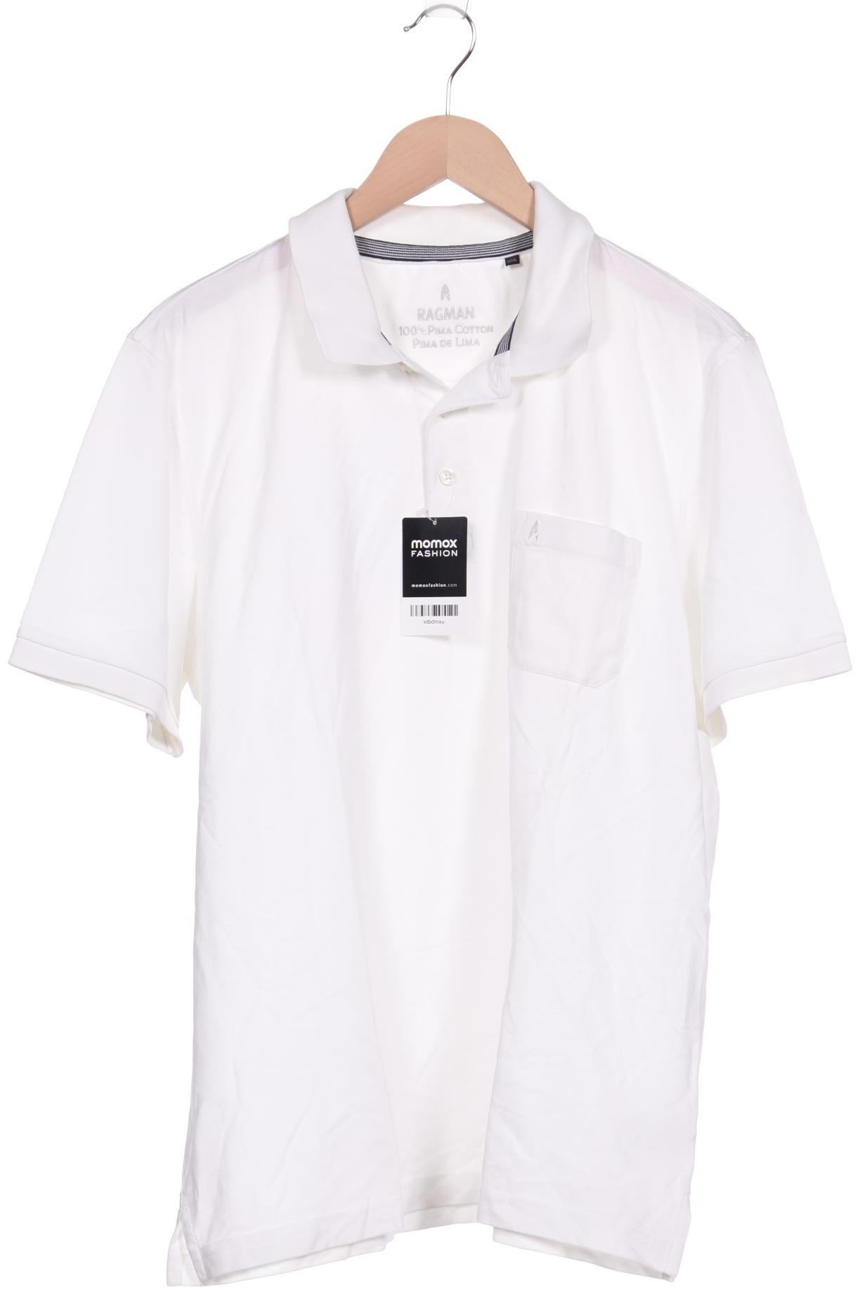 

ragman Herren Poloshirt, weiß