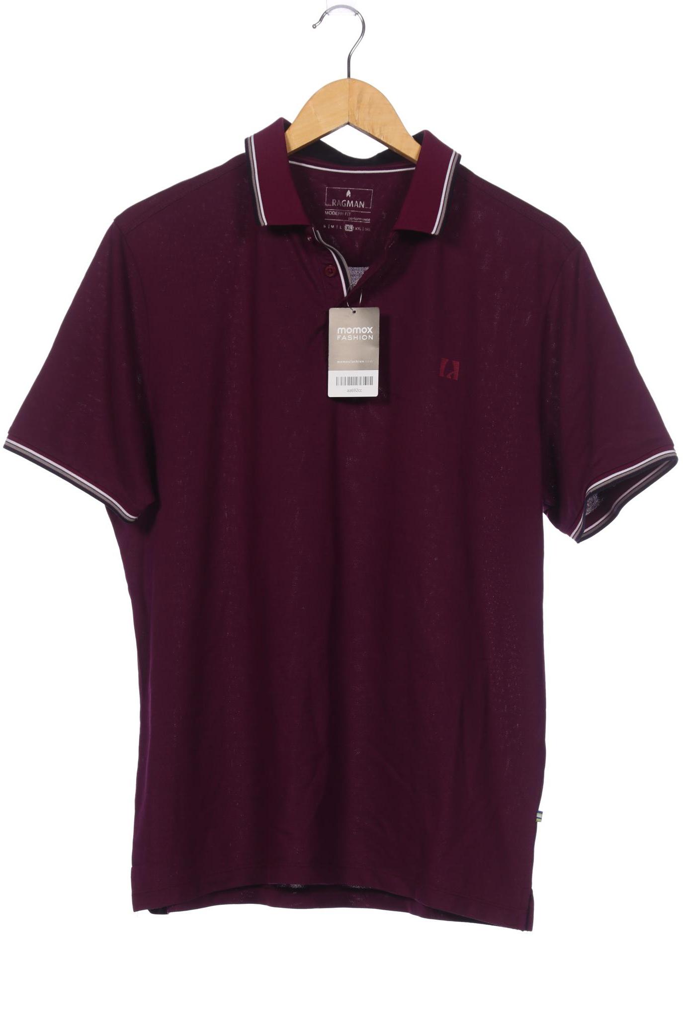 

ragman Herren Poloshirt, flieder, Gr. 54