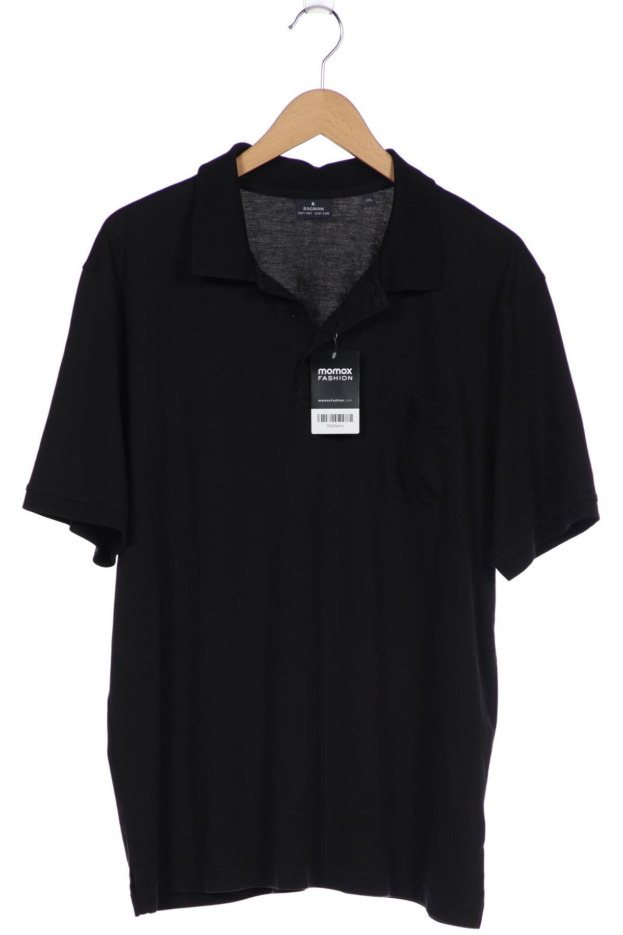

ragman Herren Poloshirt, schwarz, Gr. 56