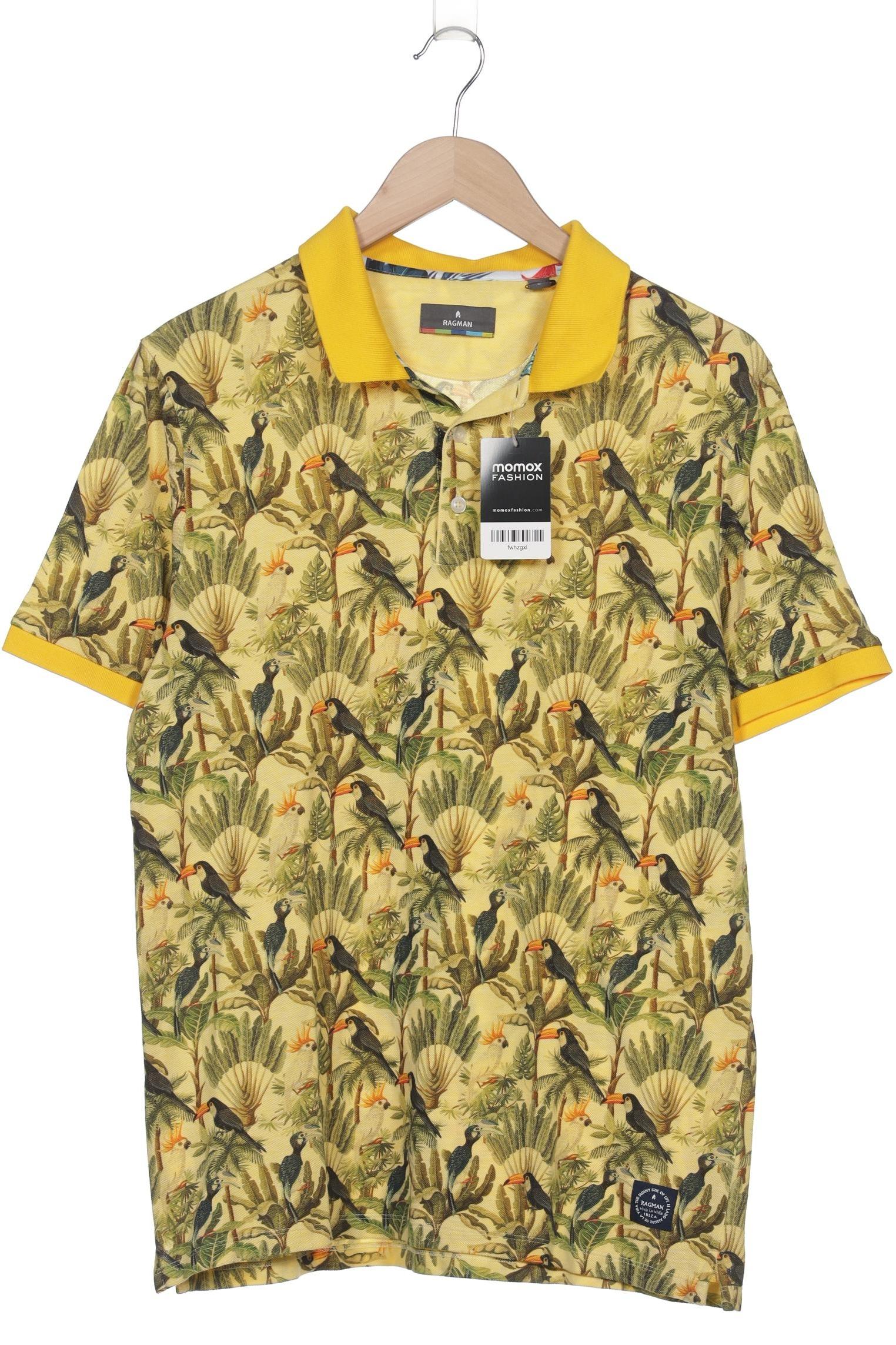 

ragman Herren Poloshirt, gelb, Gr. 52