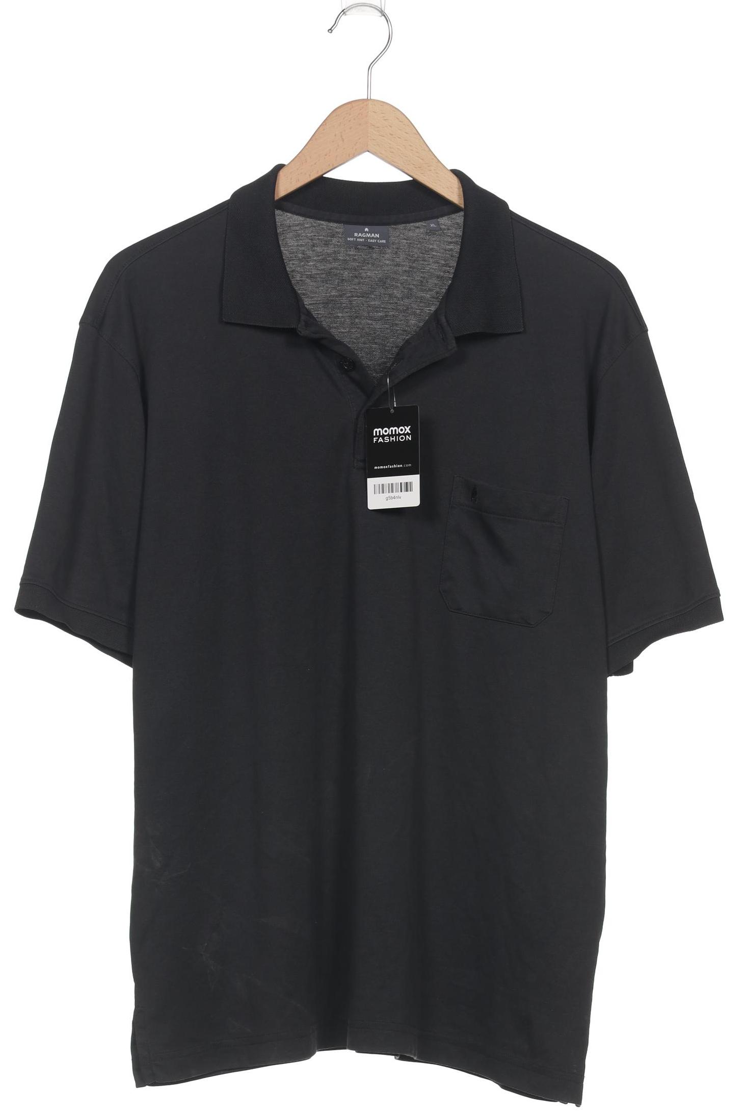 

ragman Herren Poloshirt, schwarz, Gr. 54