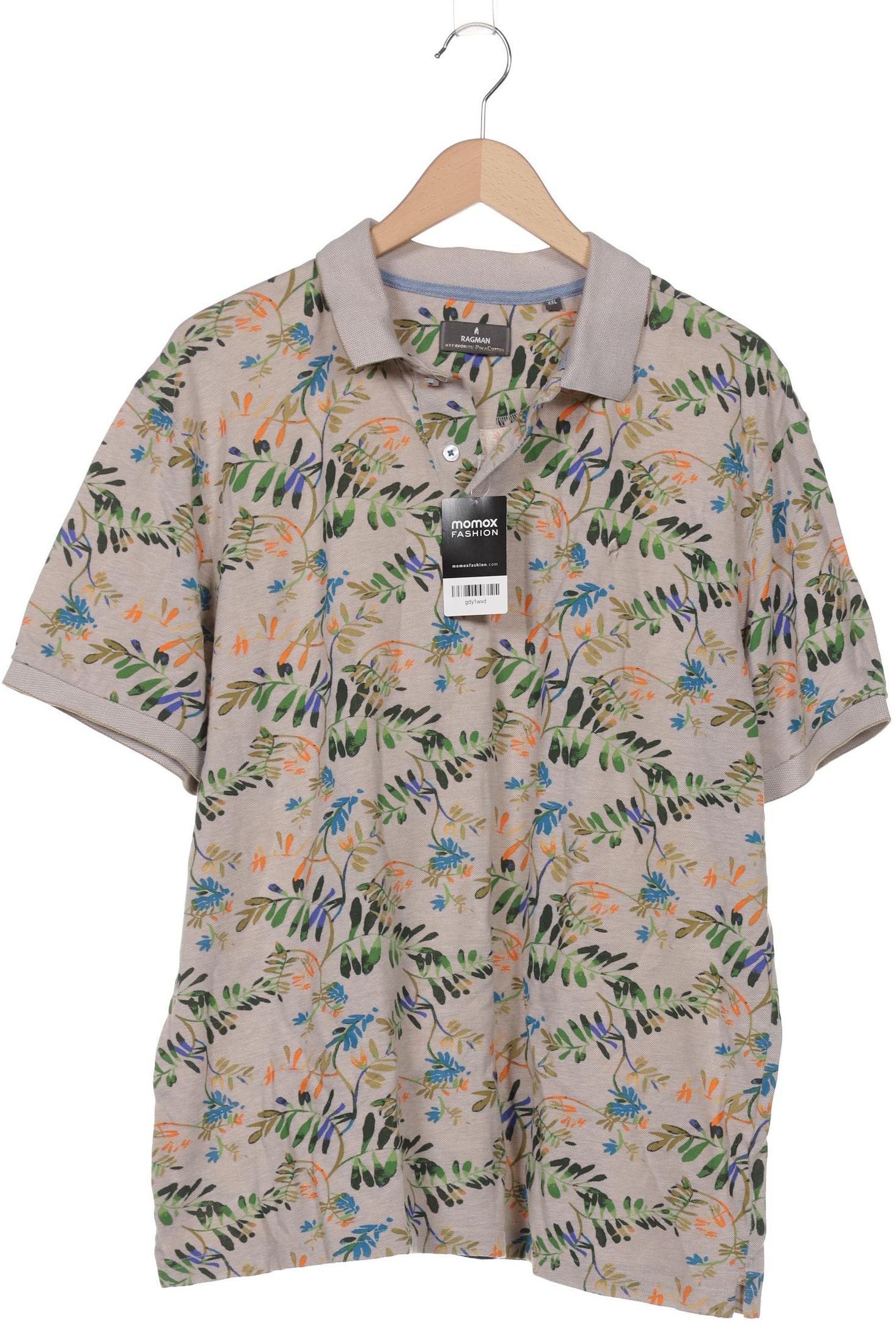 

ragman Herren Poloshirt, beige, Gr. 56