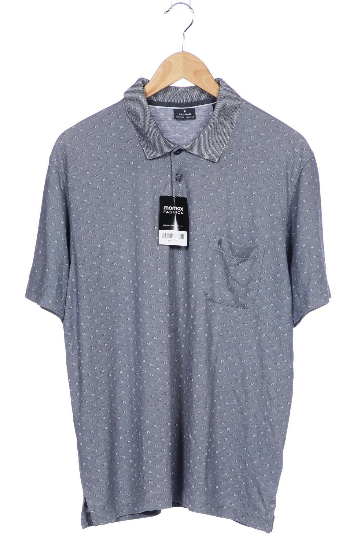 

ragman Herren Poloshirt, blau, Gr. 52