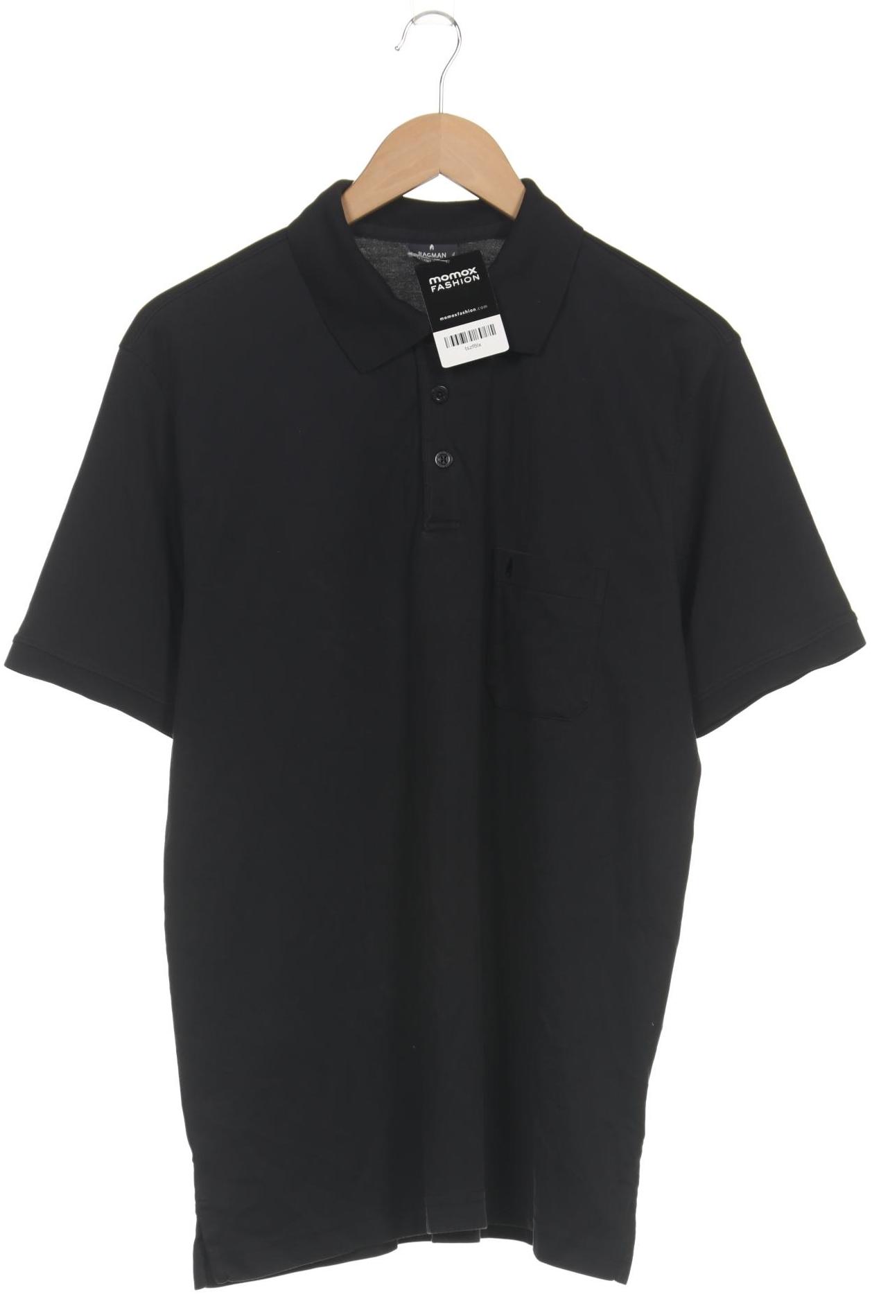 

ragman Herren Poloshirt, schwarz, Gr. 54
