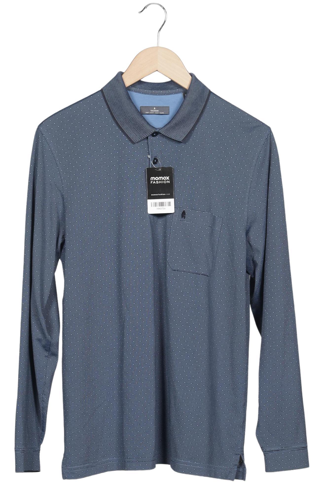

ragman Herren Poloshirt, hellblau, Gr. 48