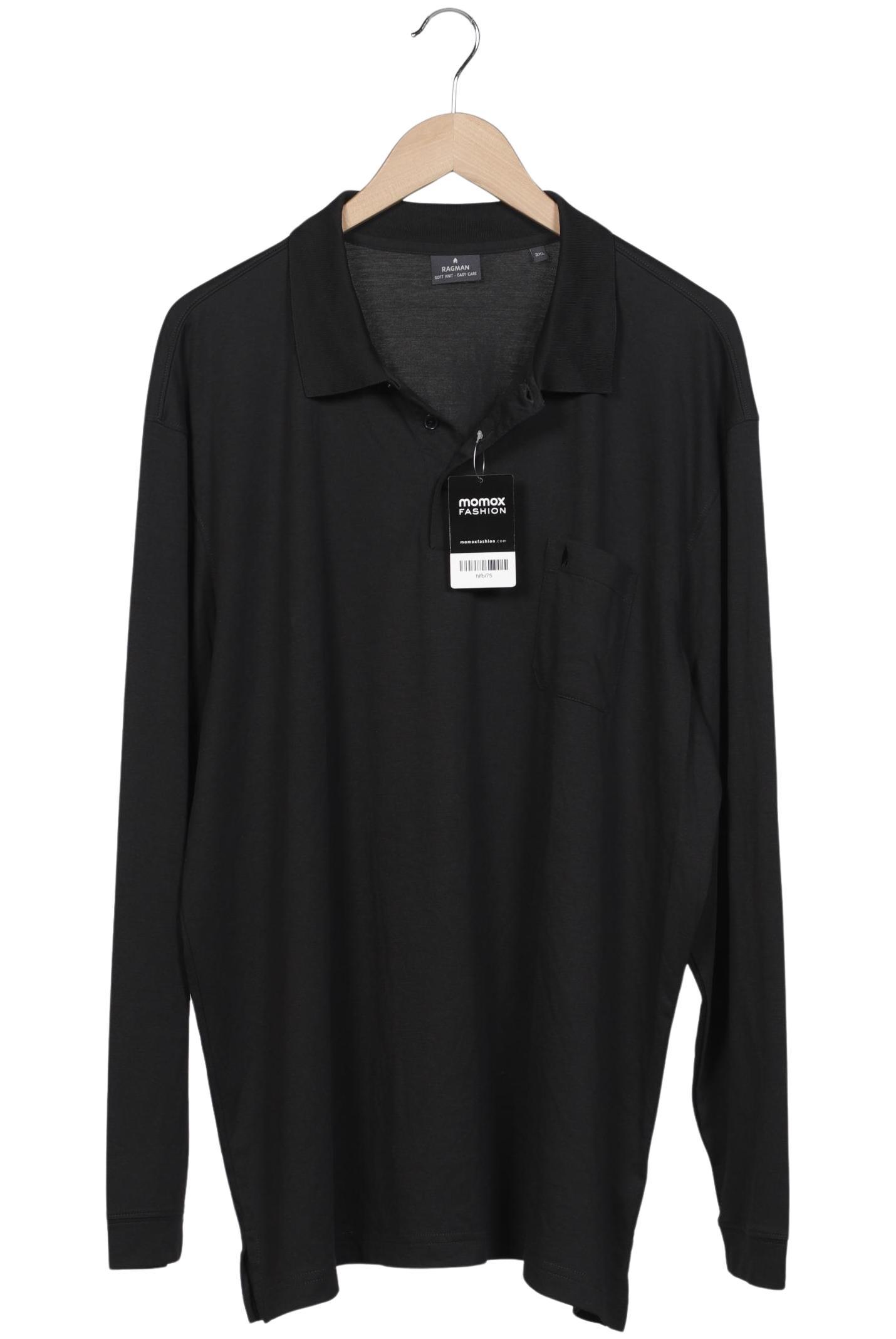 

ragman Herren Poloshirt, schwarz, Gr. 58