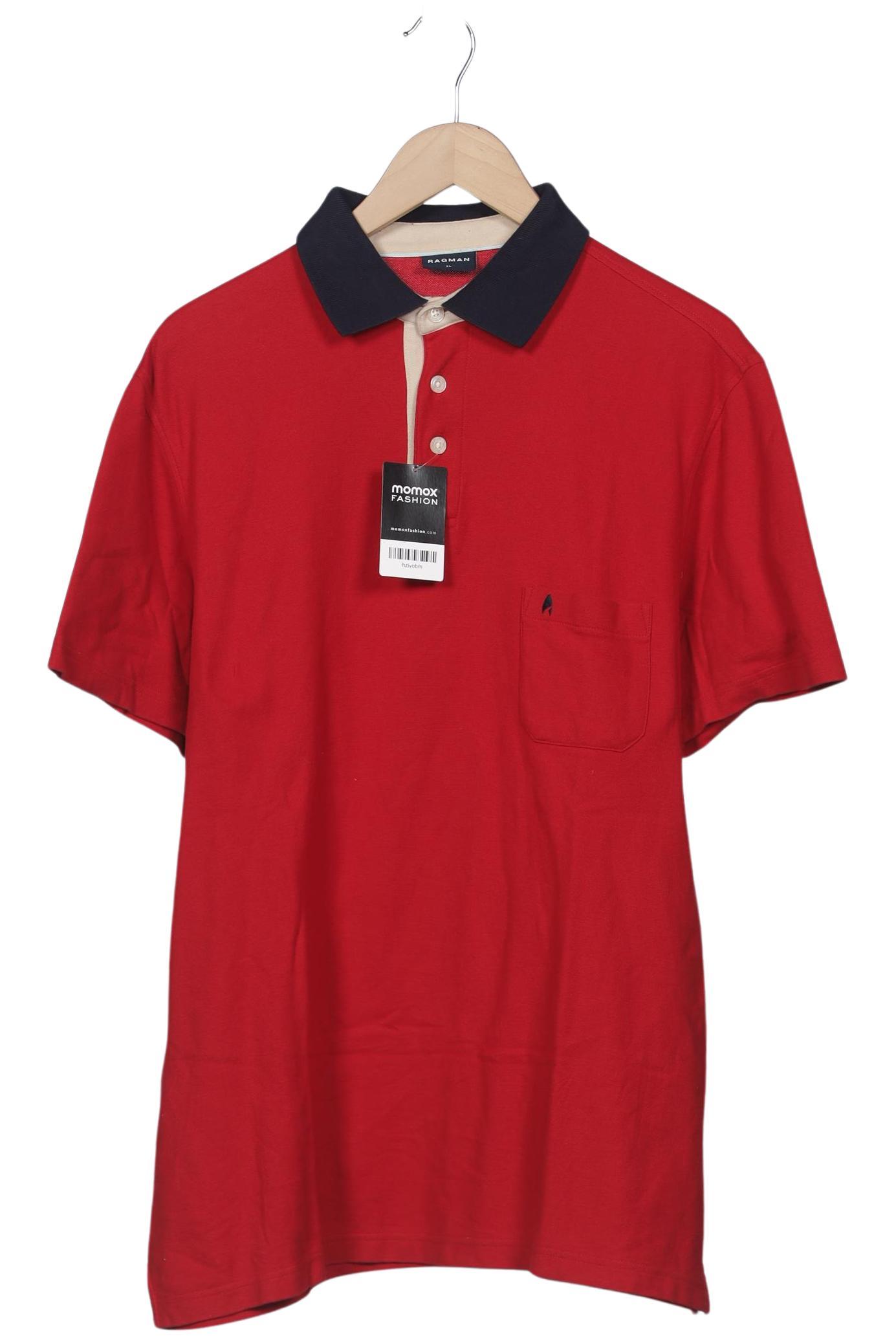 

ragman Herren Poloshirt, rot, Gr. 54