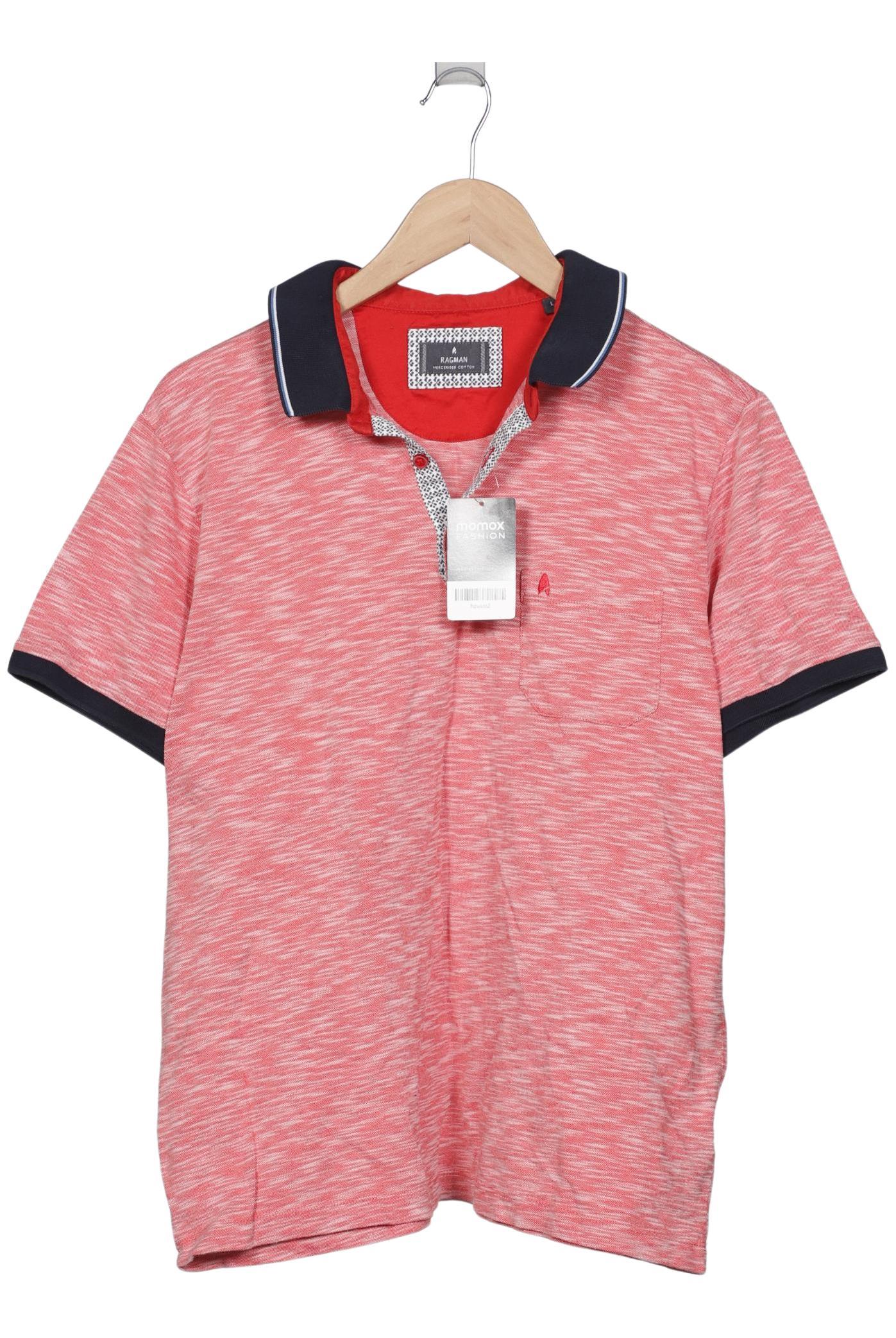 

ragman Herren Poloshirt, rot, Gr. 52