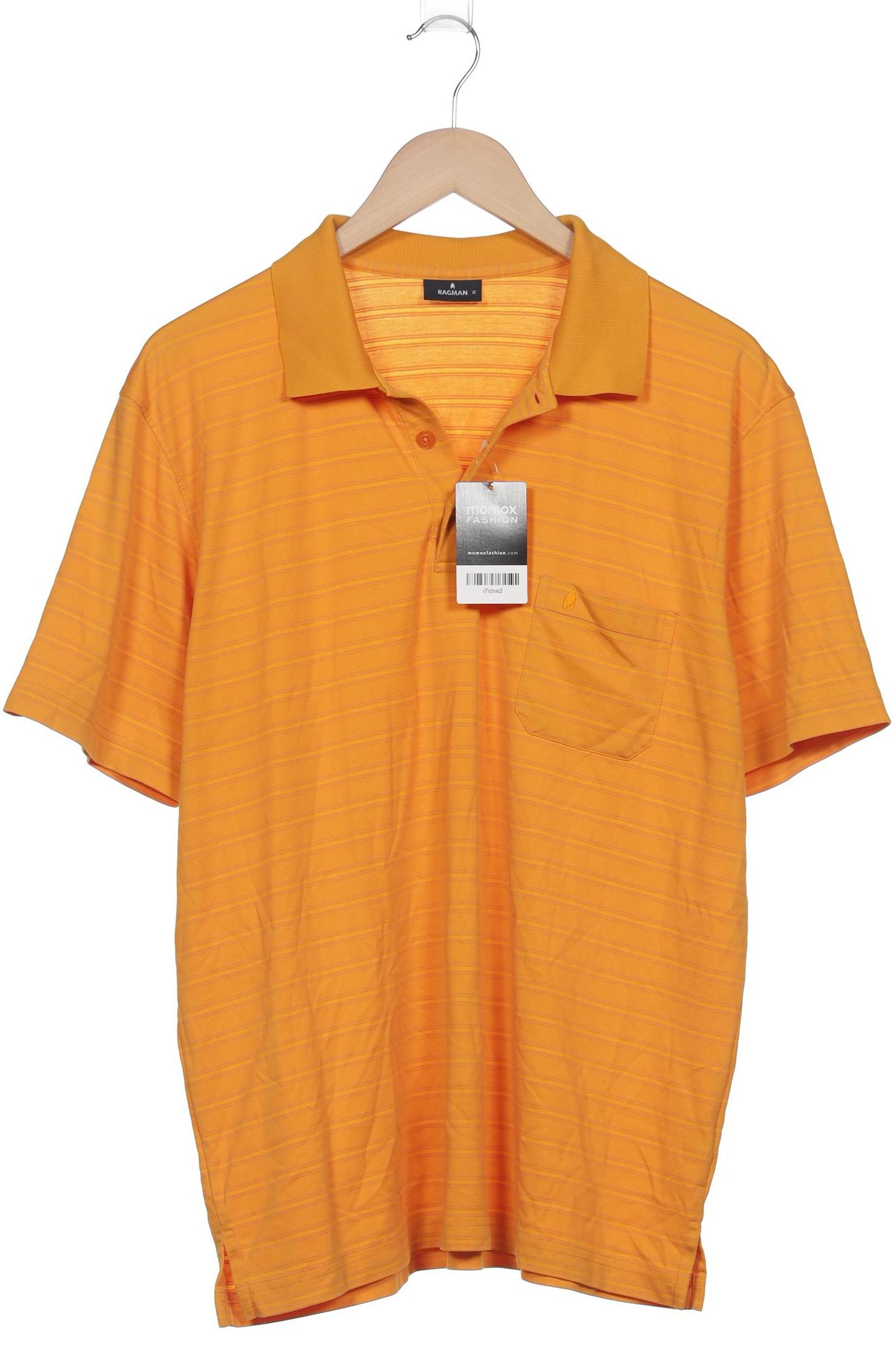 

ragman Herren Poloshirt, orange, Gr. 54