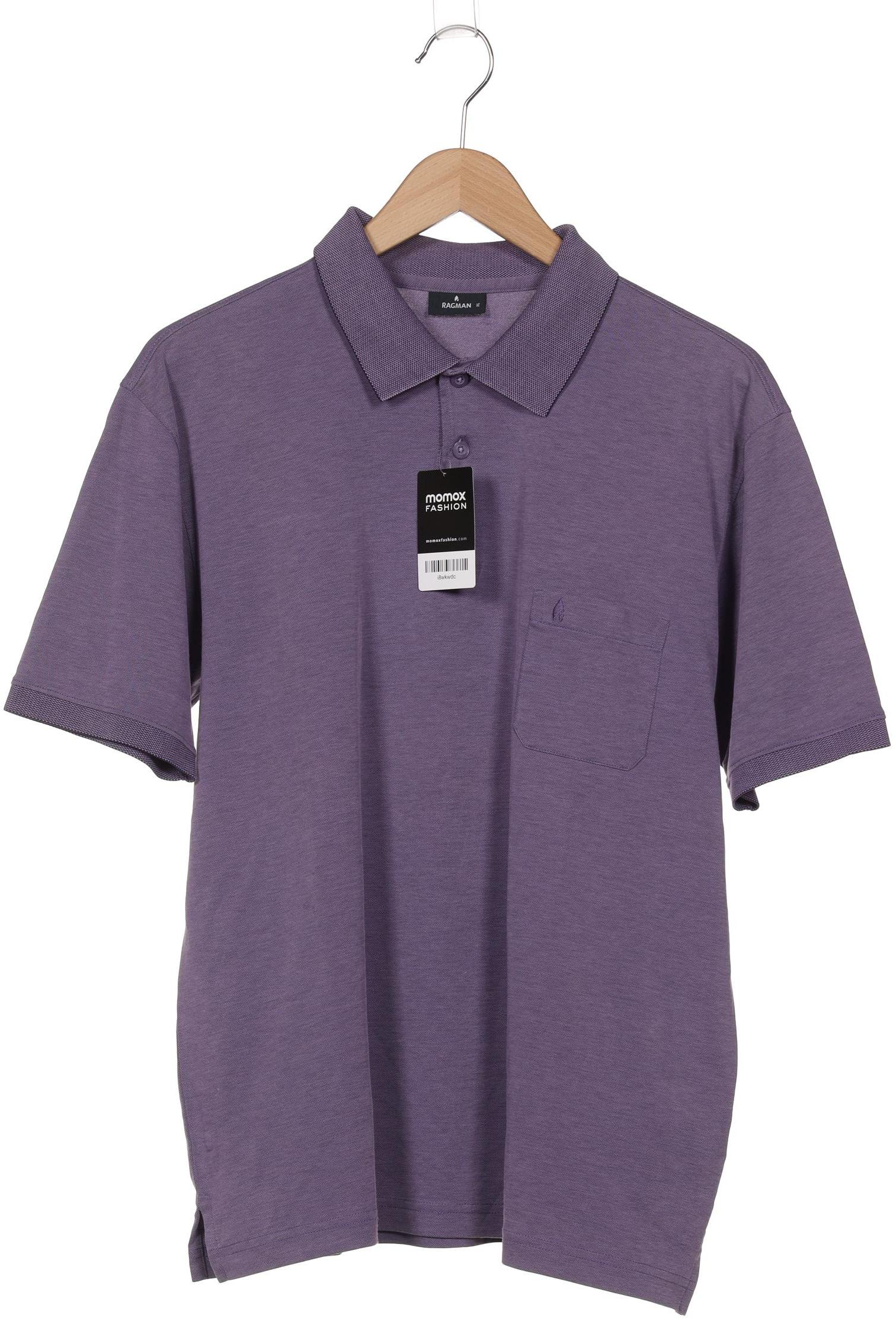 

ragman Herren Poloshirt, flieder, Gr. 54