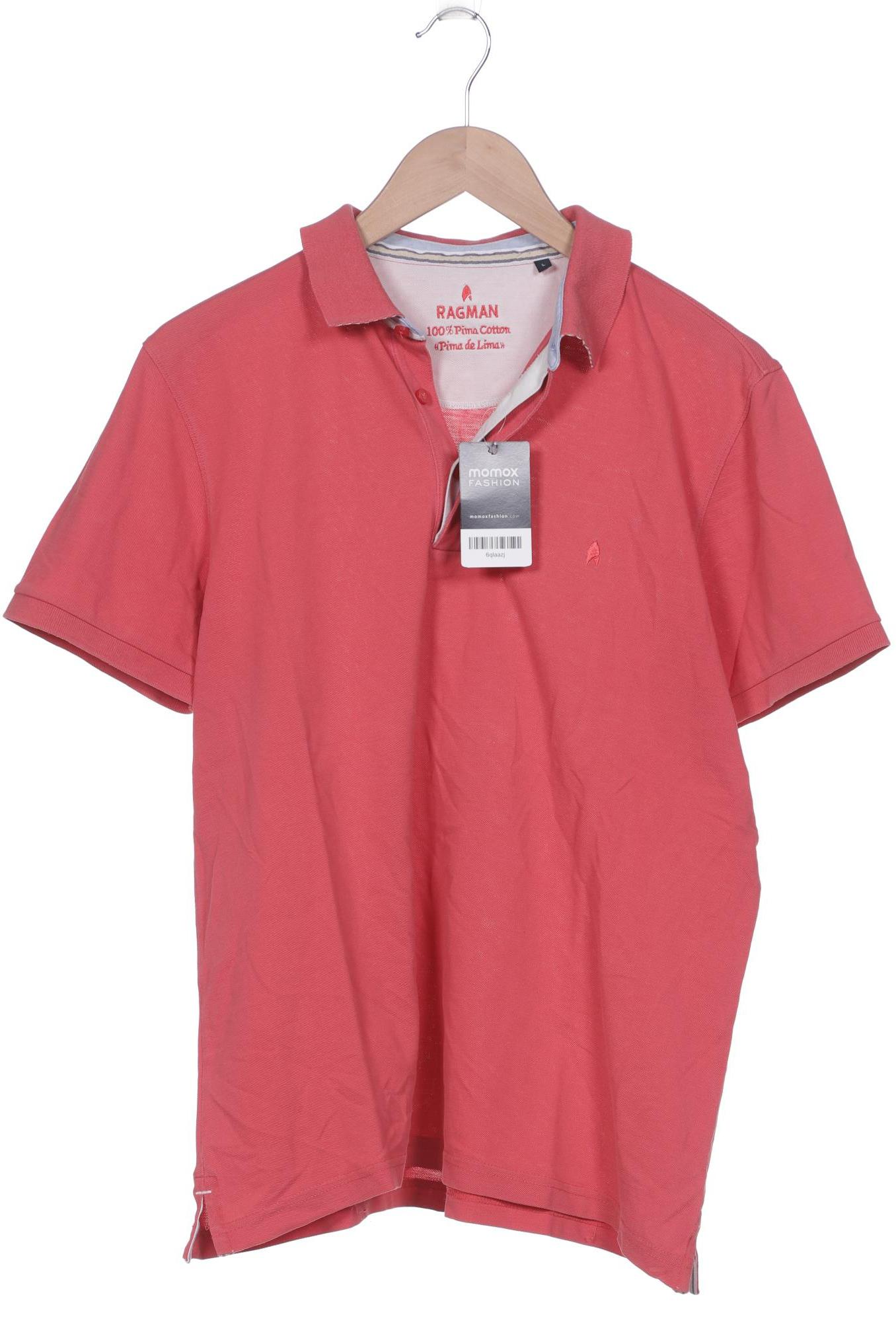 

ragman Herren Poloshirt, rot, Gr. 52