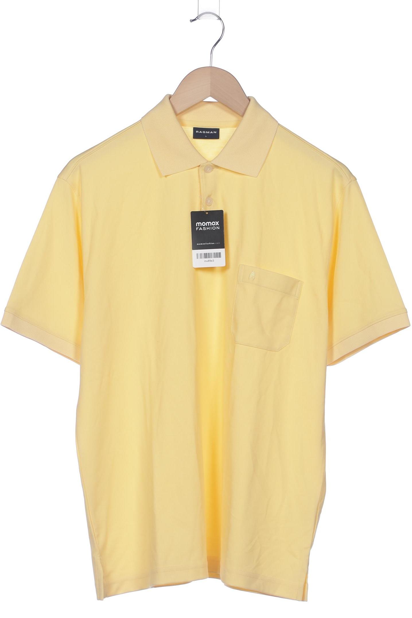 

ragman Herren Poloshirt, gelb, Gr. 52