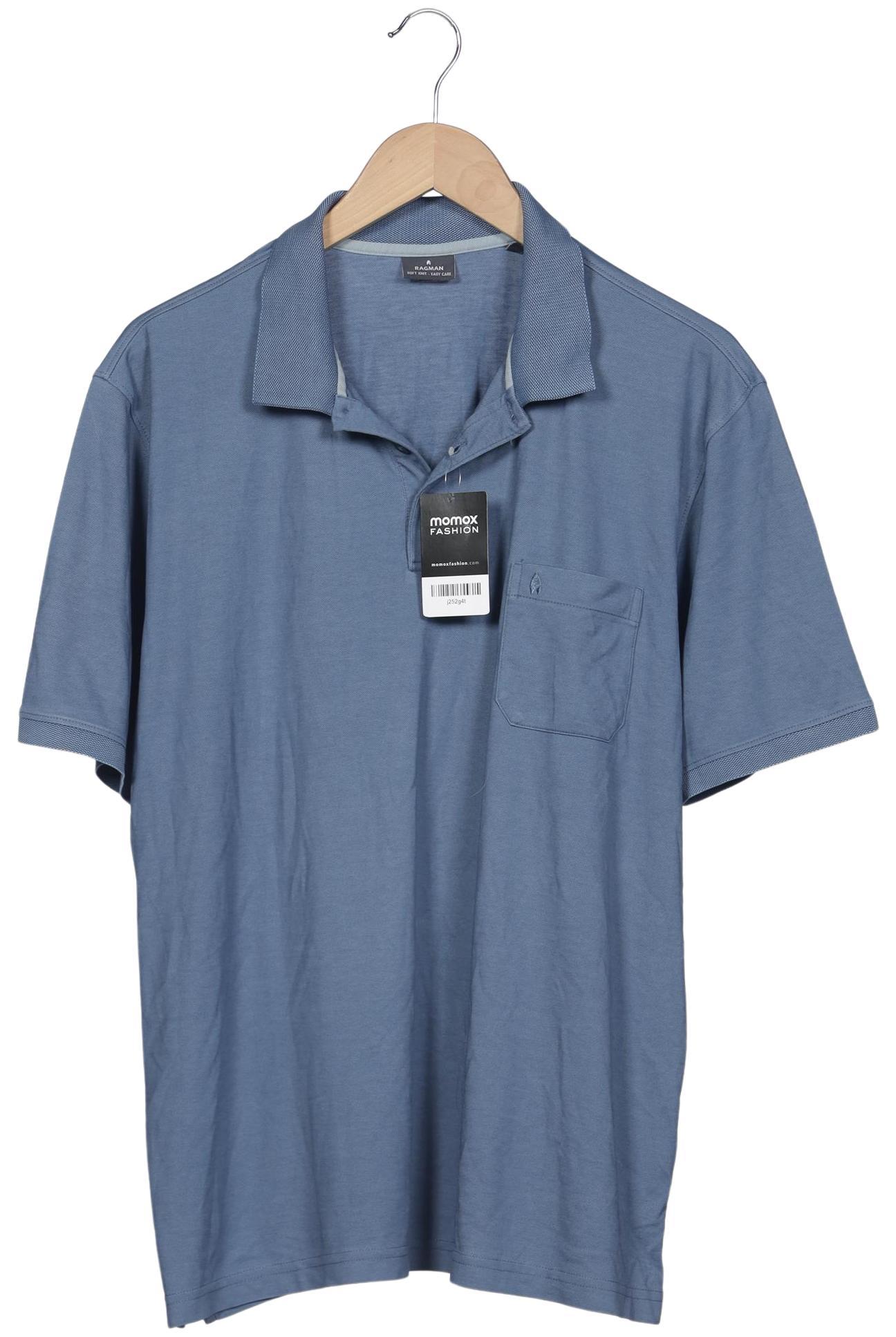 

ragman Herren Poloshirt, blau, Gr. 54