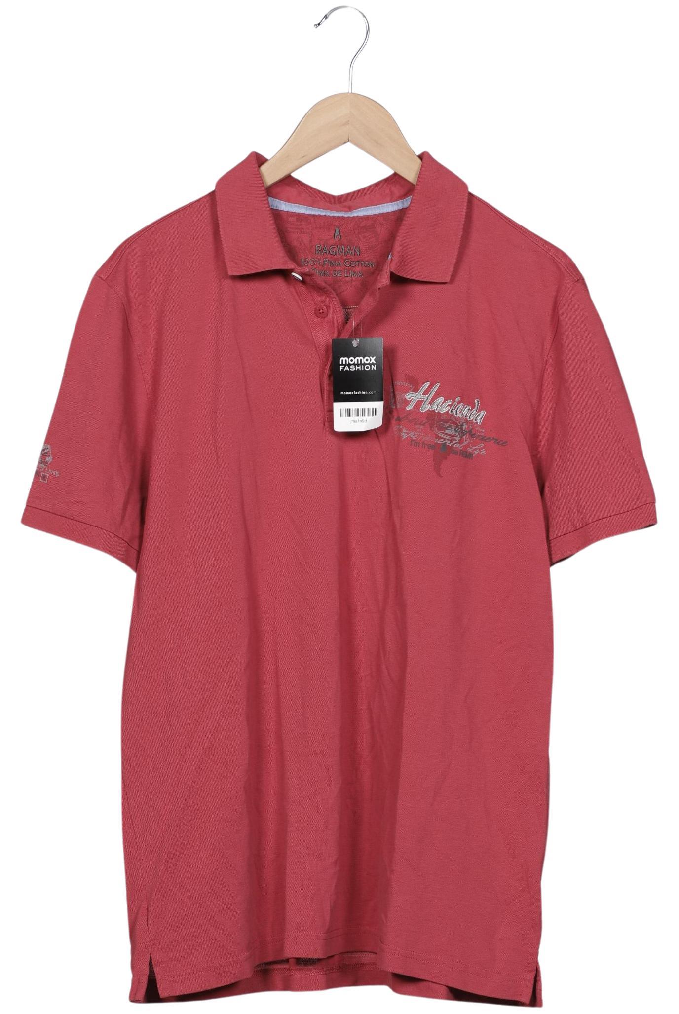 

ragman Herren Poloshirt, rot, Gr. 56