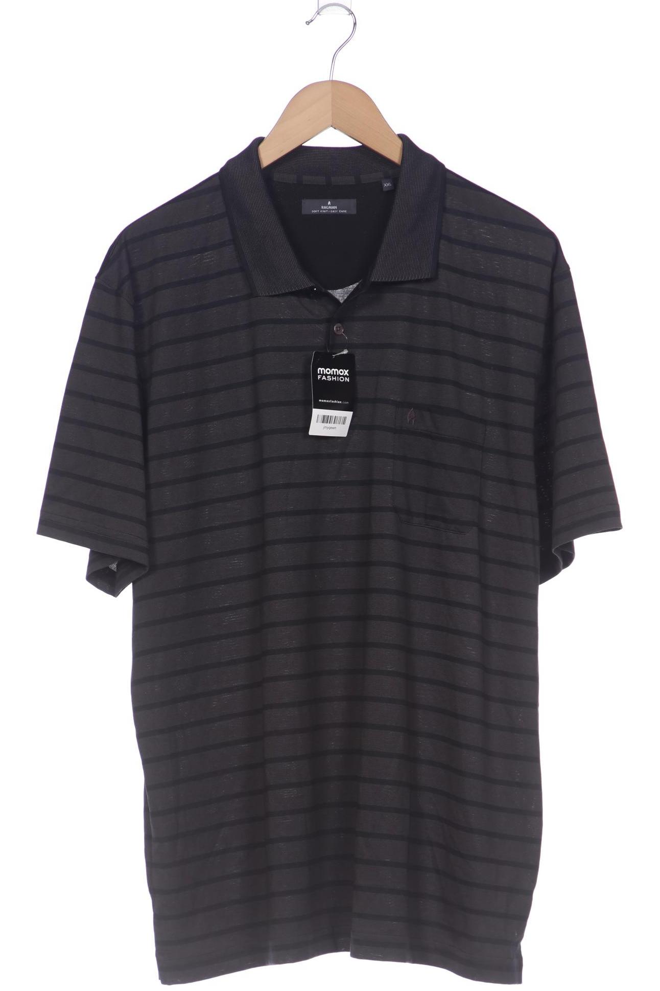 

ragman Herren Poloshirt, schwarz, Gr. 56