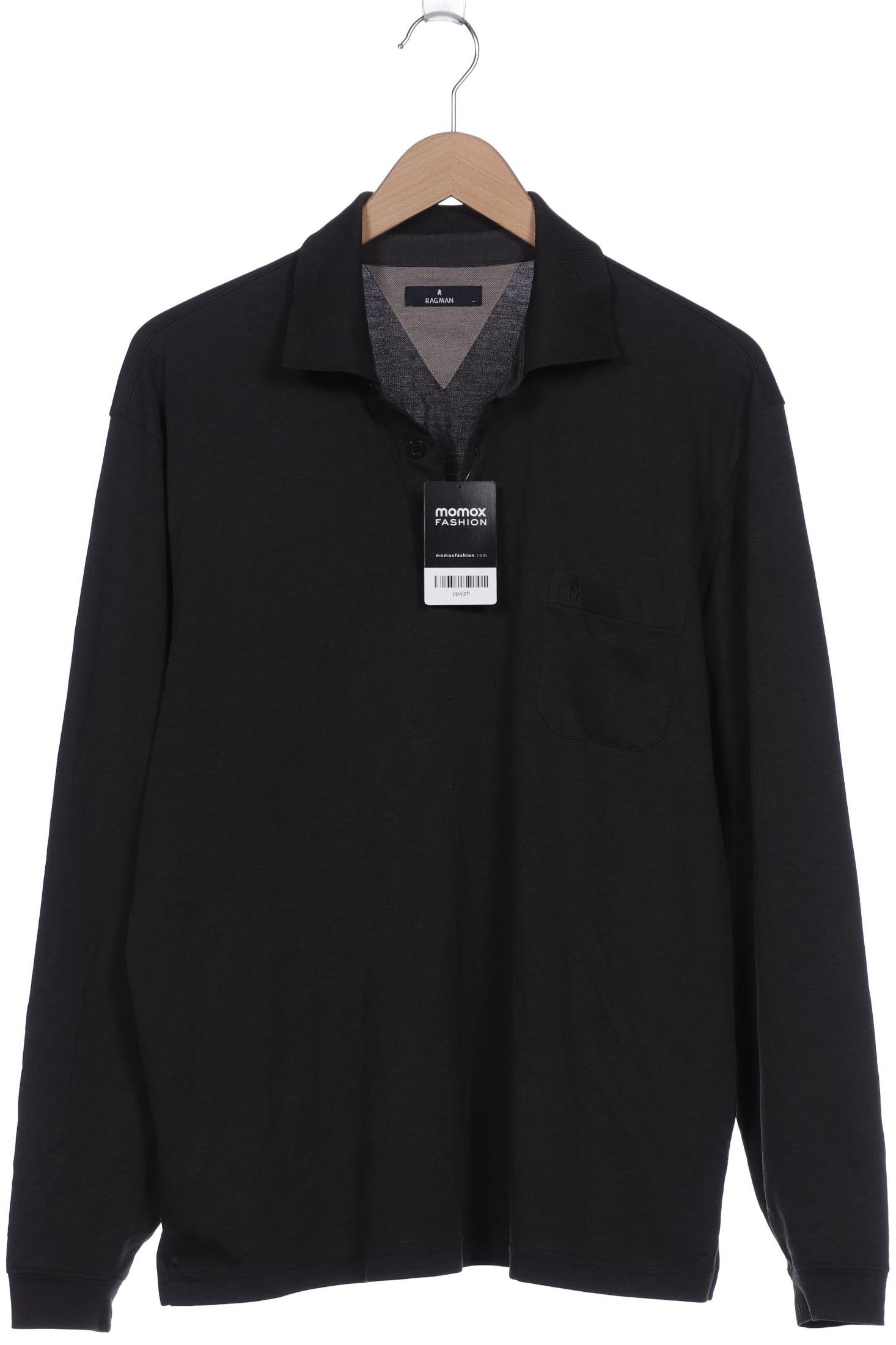 

ragman Herren Poloshirt, schwarz