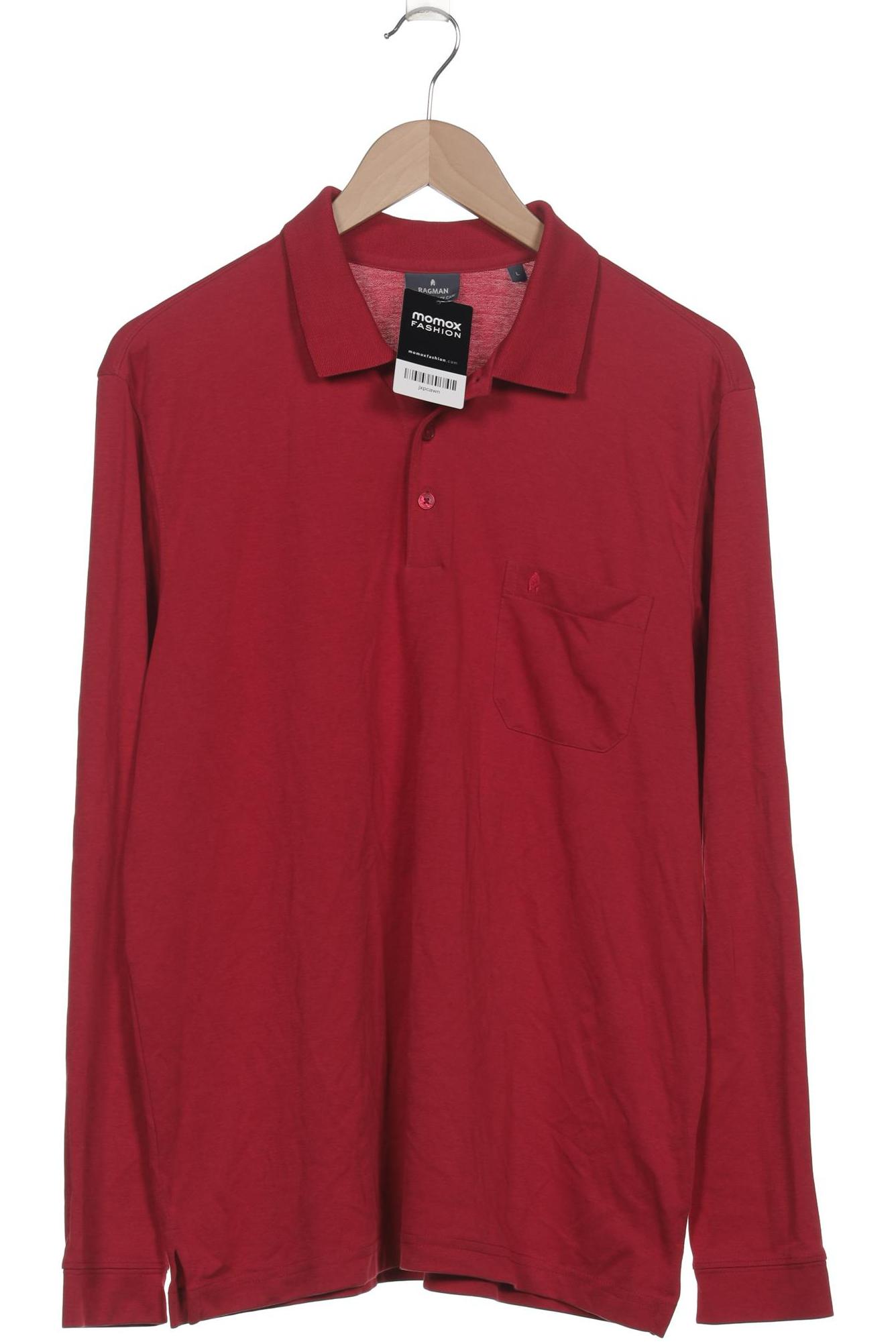 

ragman Herren Poloshirt, rot, Gr. 52