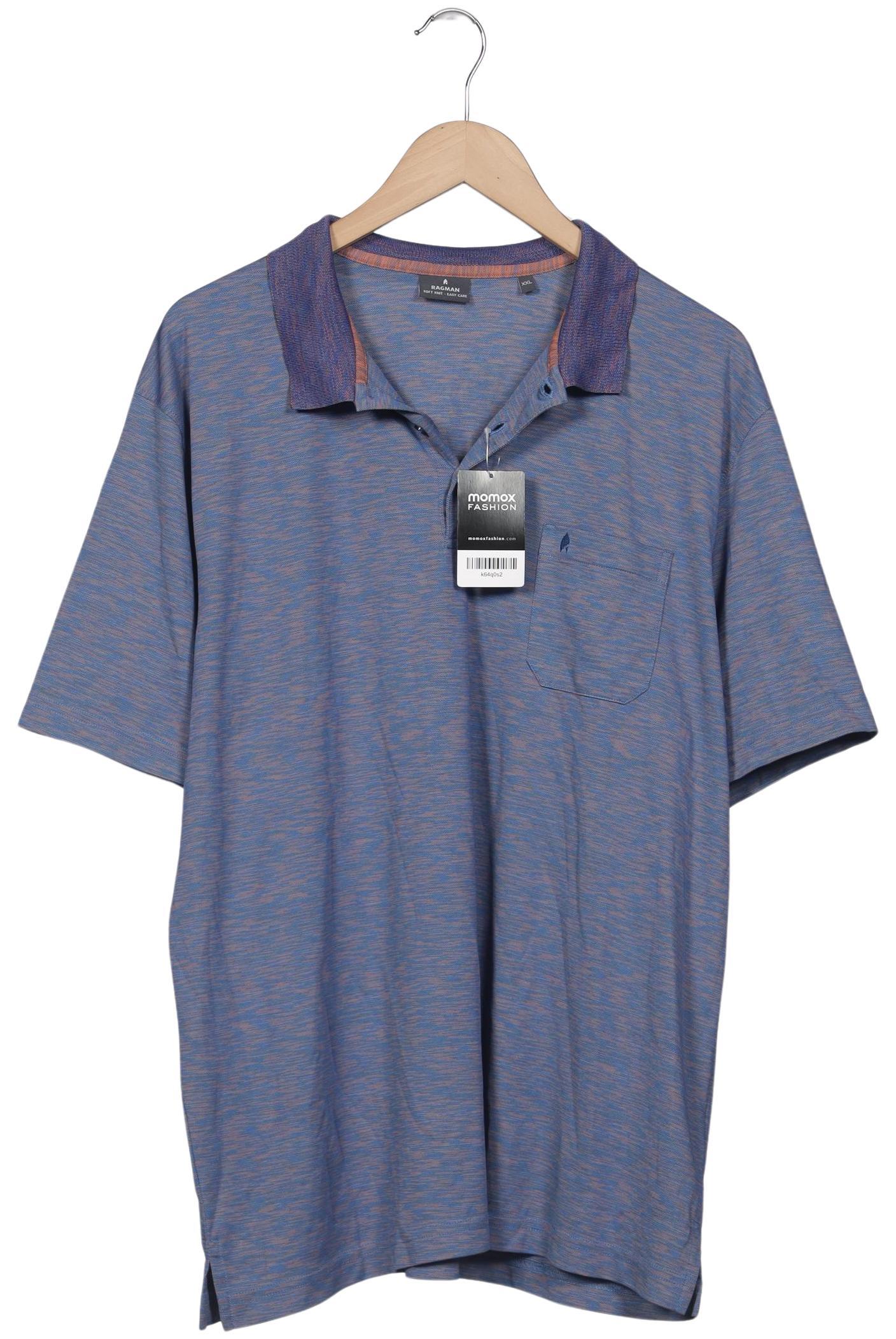 

ragman Herren Poloshirt, blau, Gr. 56