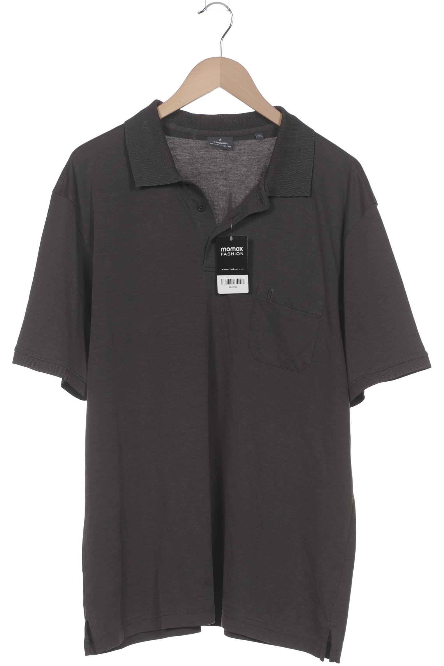 

ragman Herren Poloshirt, grau, Gr. 56
