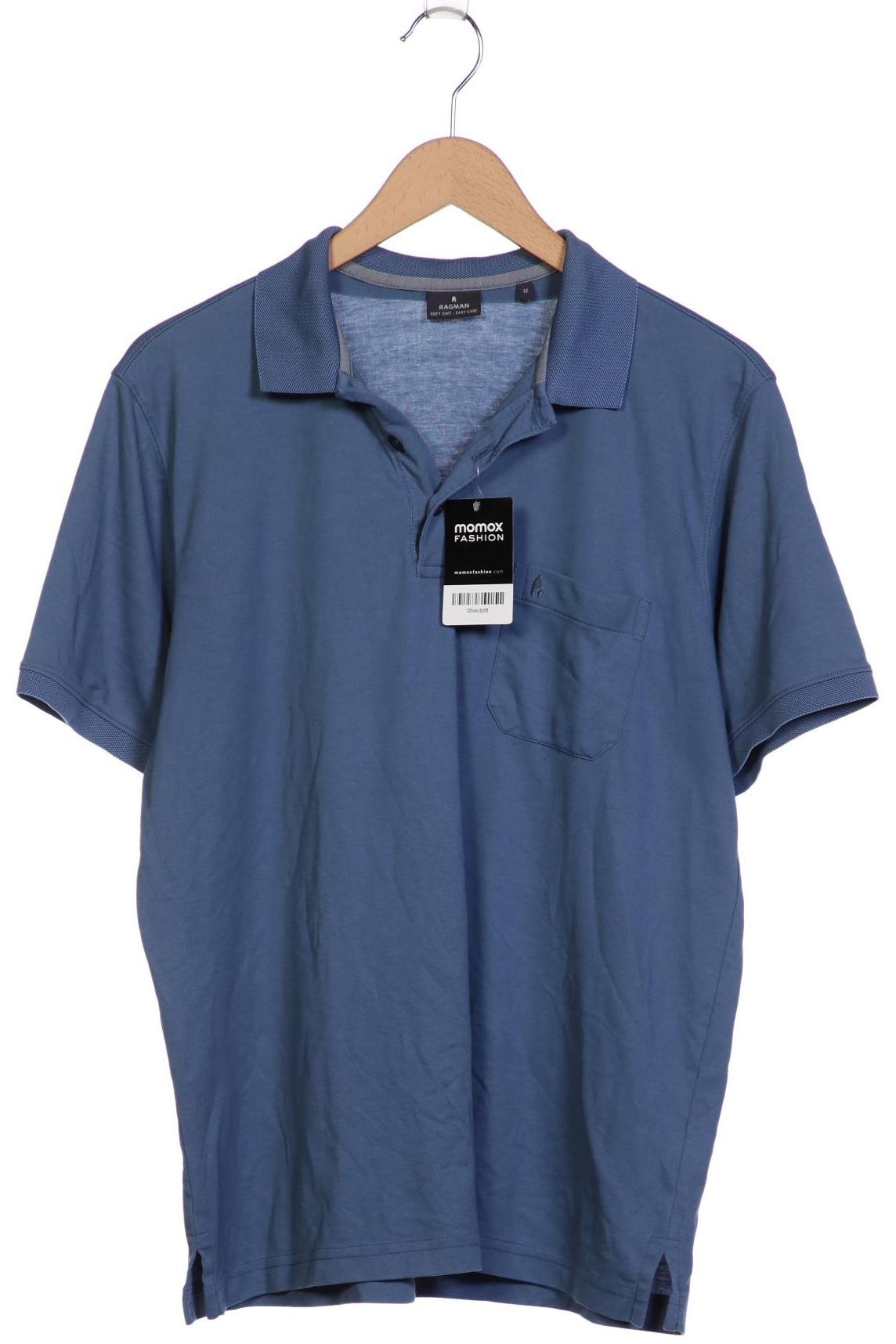 

ragman Herren Poloshirt, blau, Gr. 48