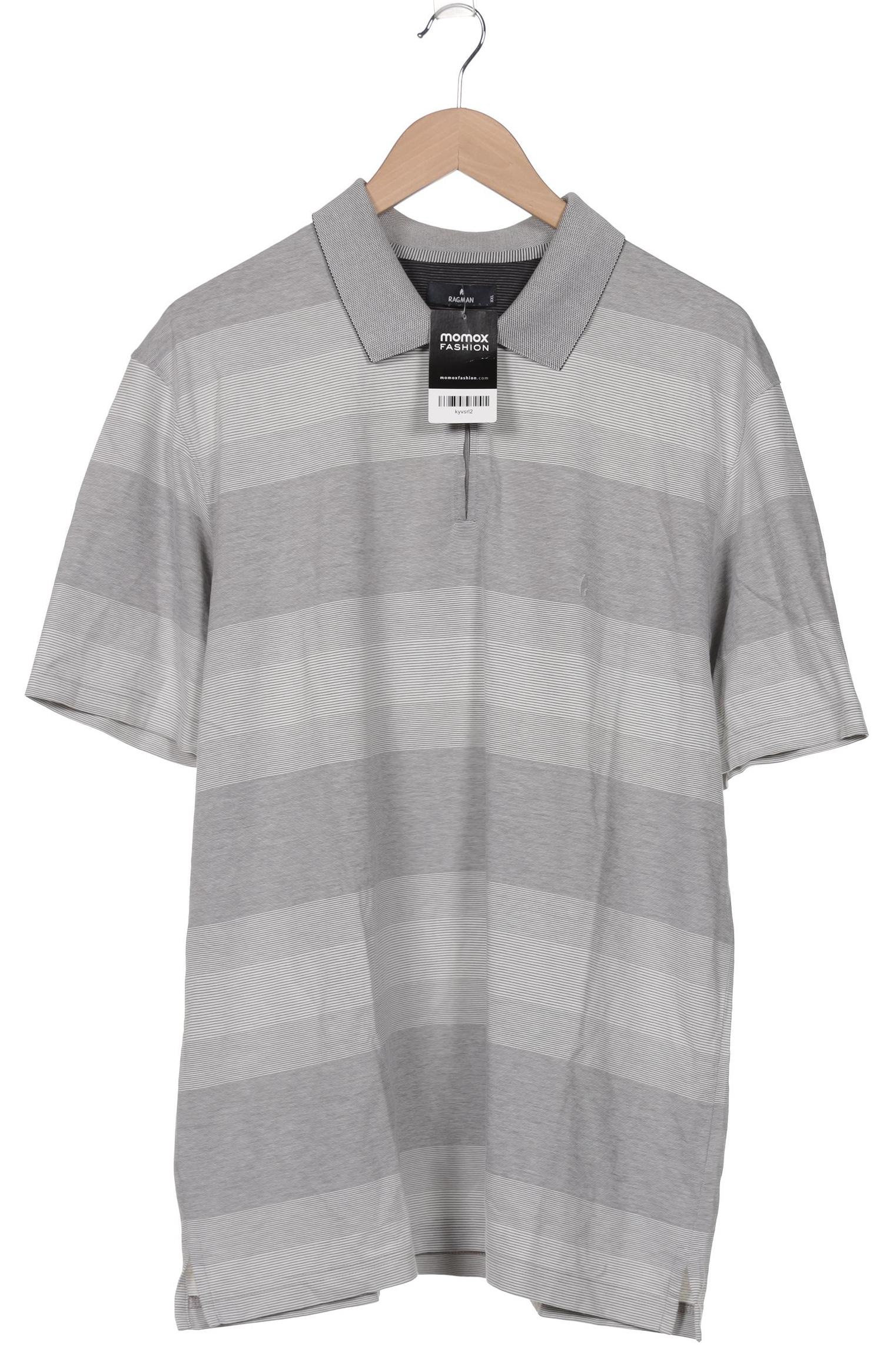 

ragman Herren Poloshirt, grau, Gr. 56