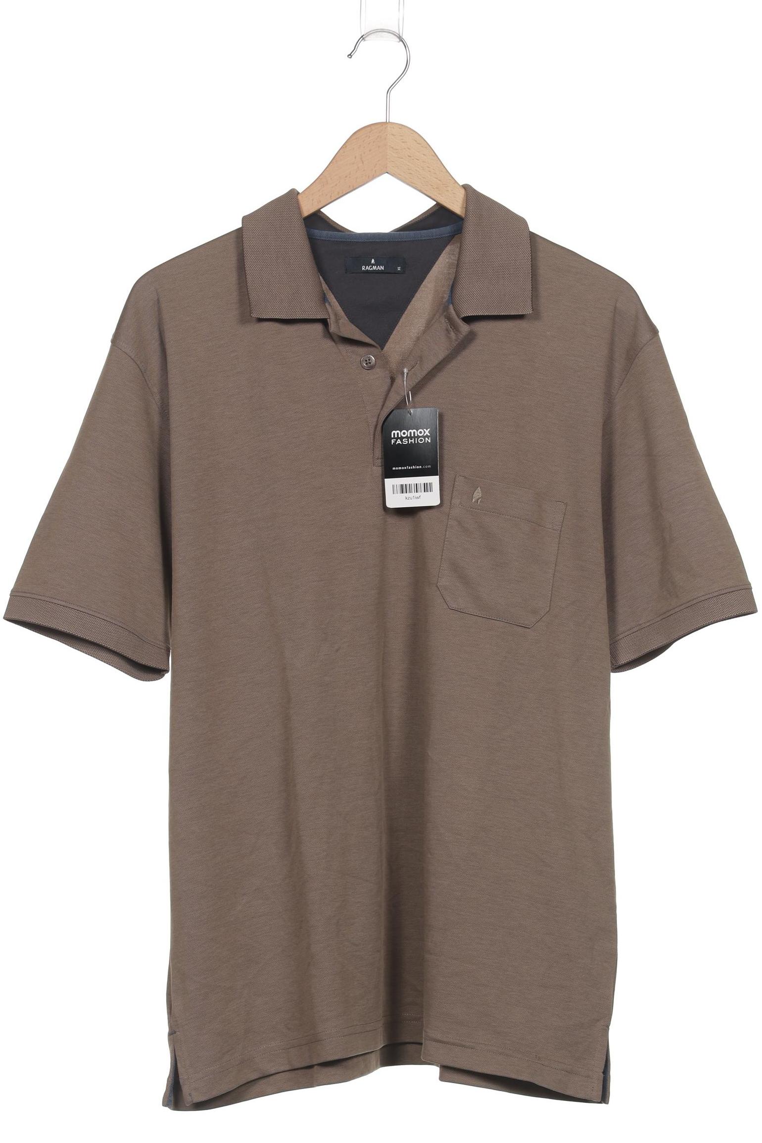 

ragman Herren Poloshirt, beige, Gr. 54