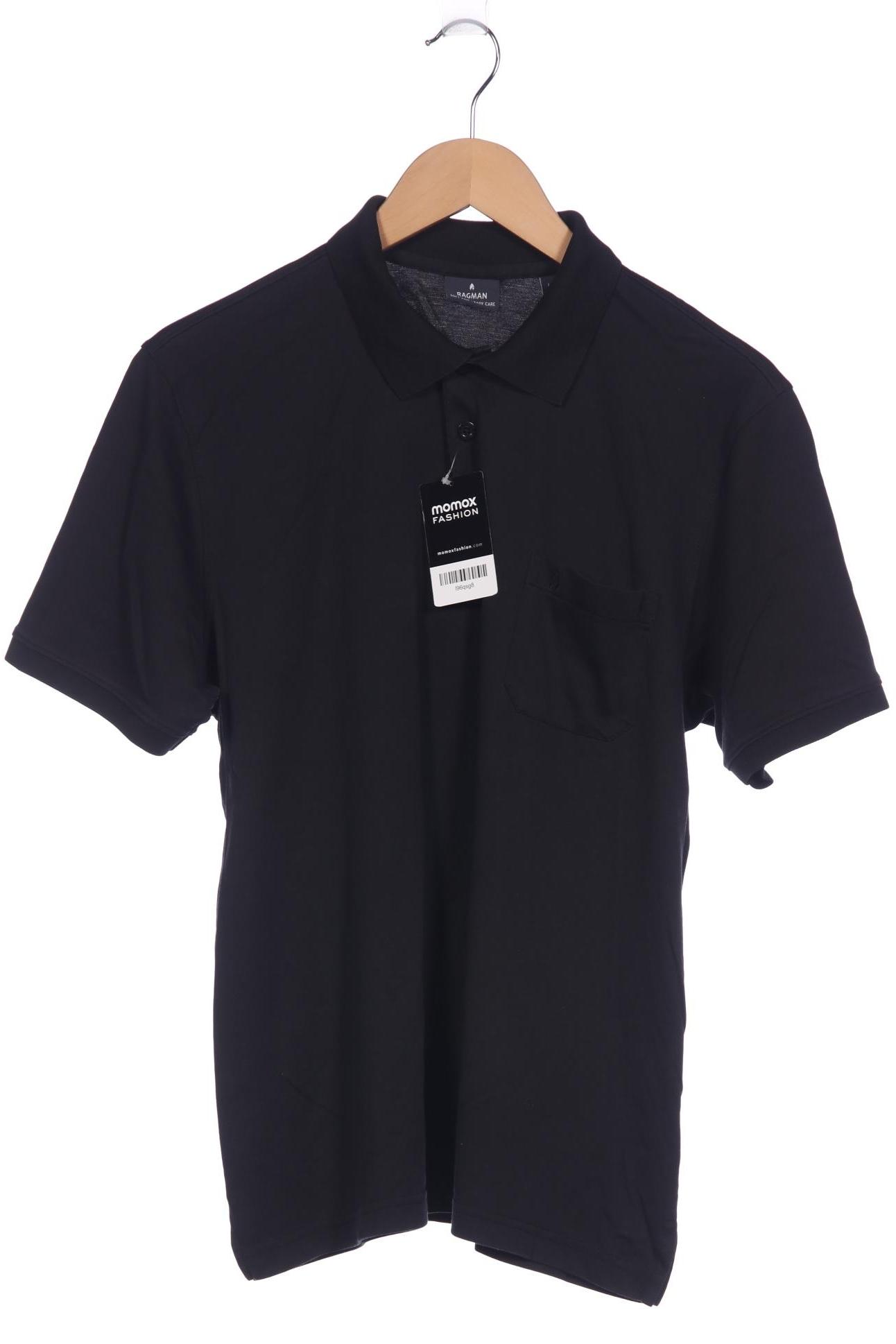 

ragman Herren Poloshirt, schwarz, Gr. 52