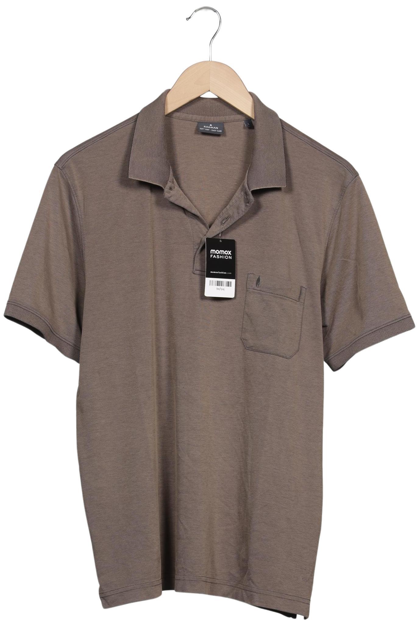 

ragman Herren Poloshirt, braun, Gr. 52