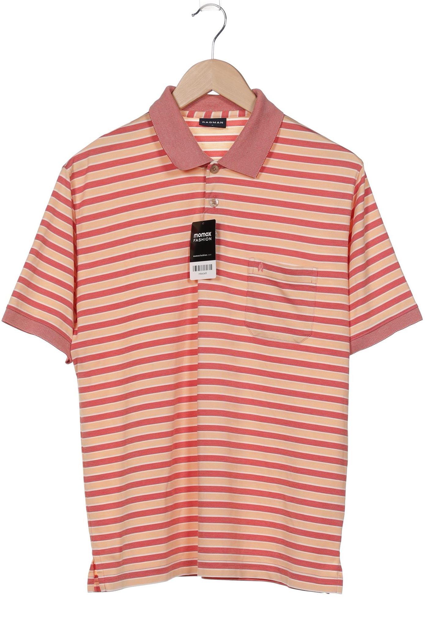 

ragman Herren Poloshirt, orange, Gr. 48