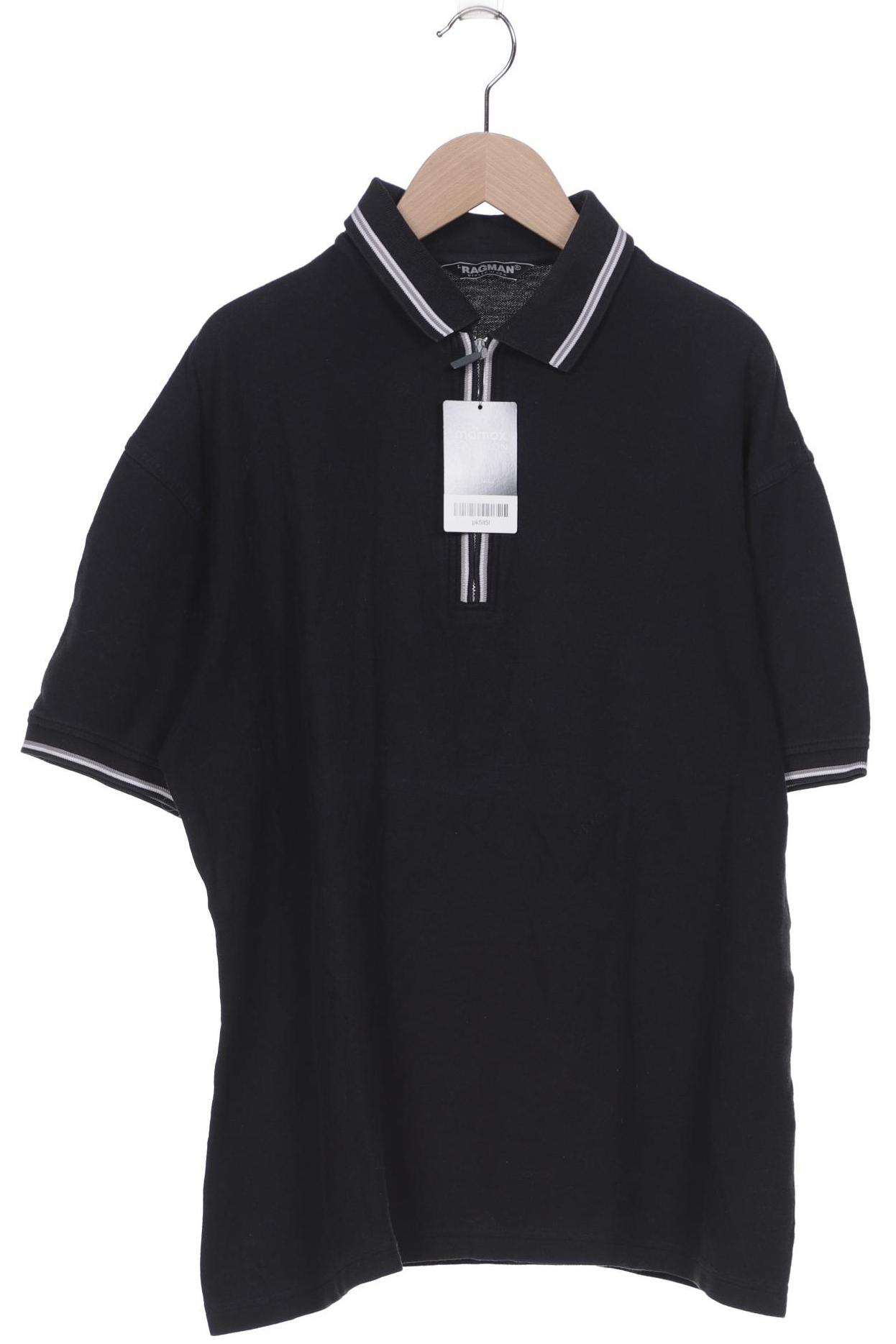 

ragman Herren Poloshirt, schwarz, Gr. 52