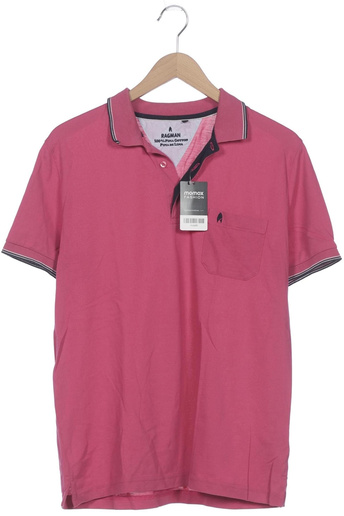 

ragman Herren Poloshirt, pink, Gr. 52