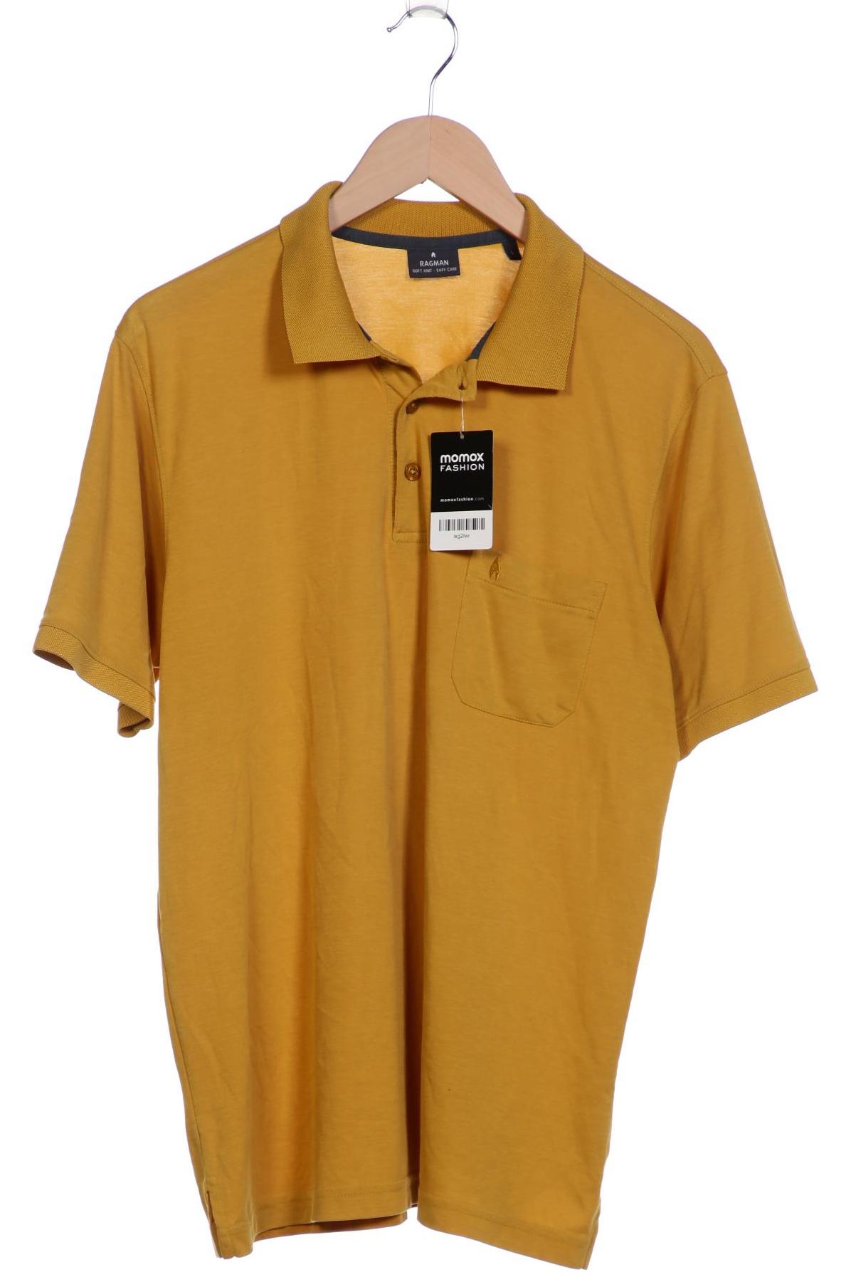 

ragman Herren Poloshirt, gelb, Gr. 52