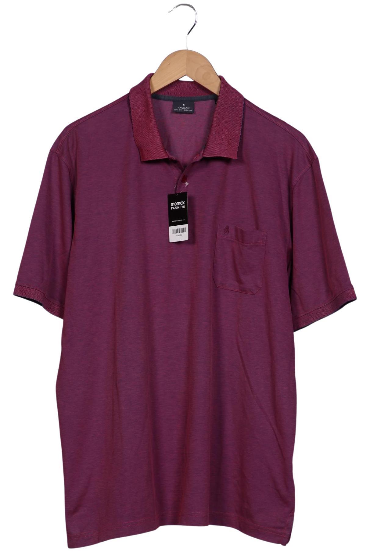 

ragman Herren Poloshirt, pink, Gr. 56