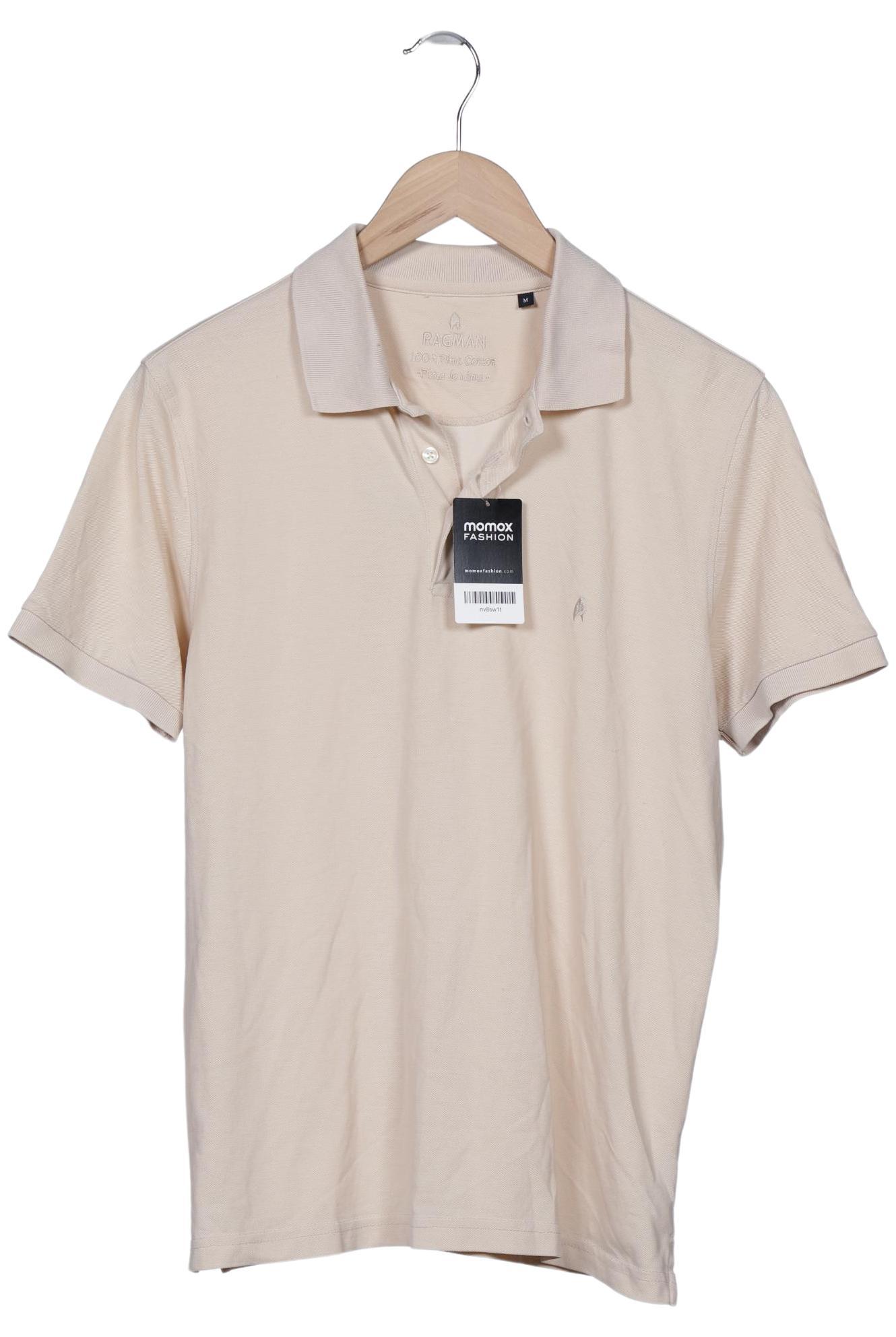 

ragman Herren Poloshirt, beige, Gr. 48