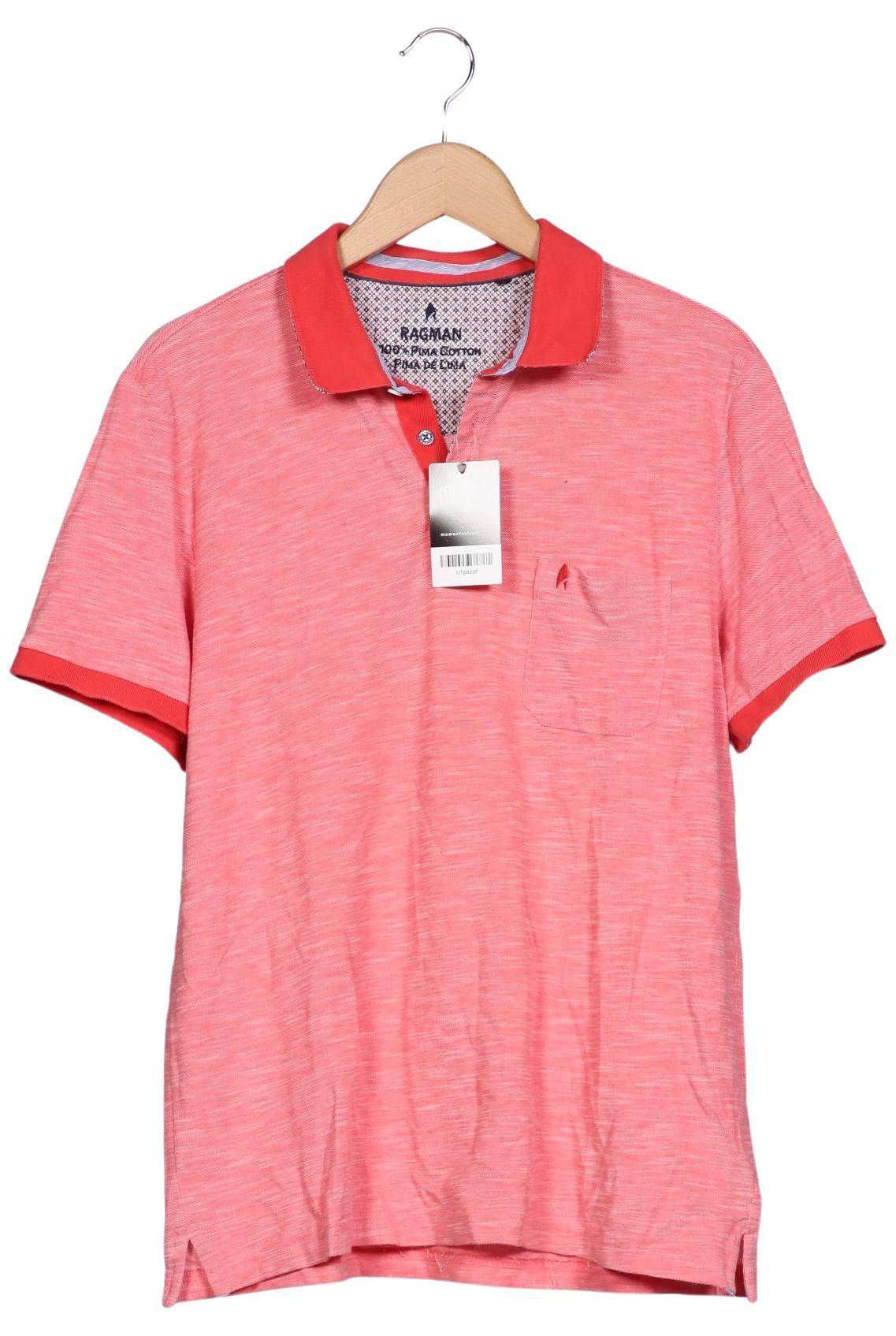 

ragman Herren Poloshirt, rot, Gr. 52