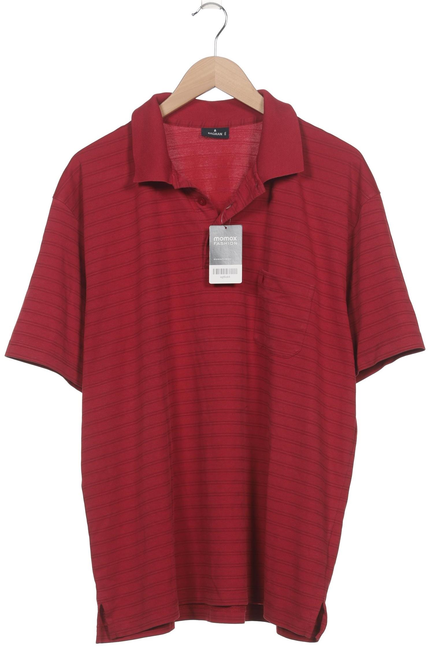

ragman Herren Poloshirt, rot, Gr. 56