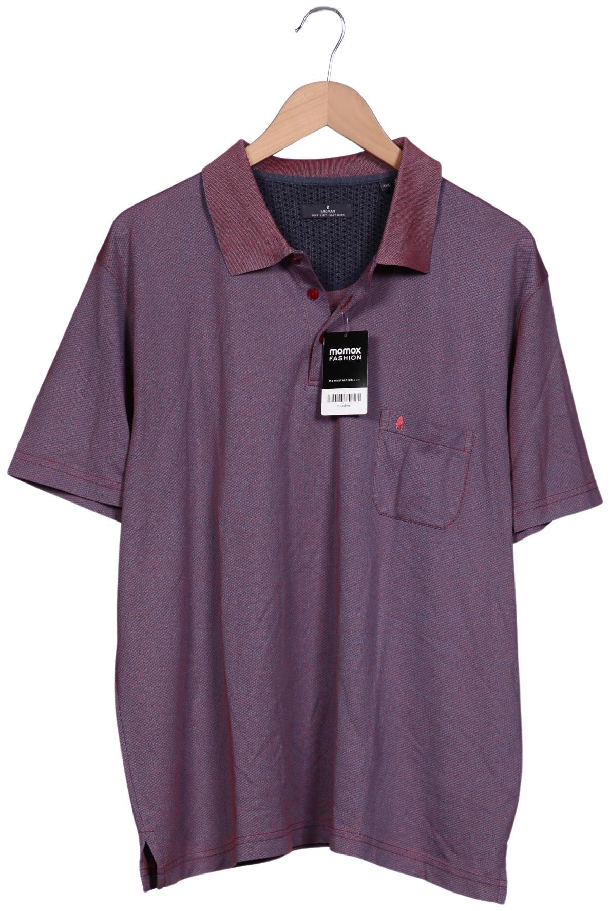 

ragman Herren Poloshirt, pink, Gr. 56