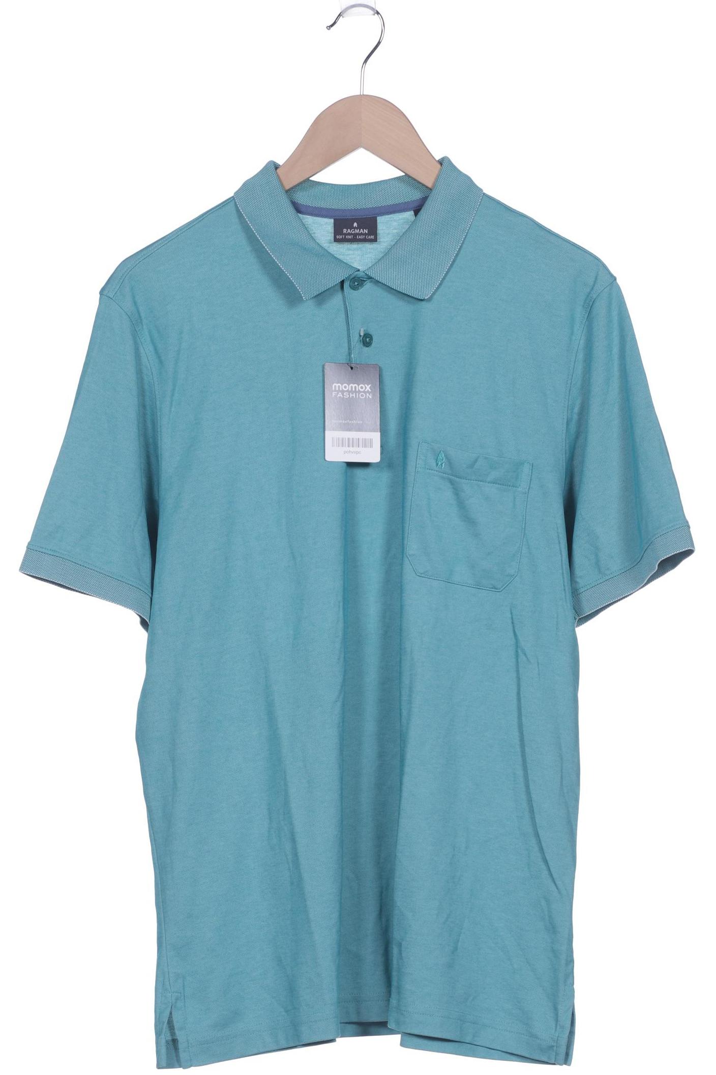 

ragman Herren Poloshirt, türkis, Gr. 52