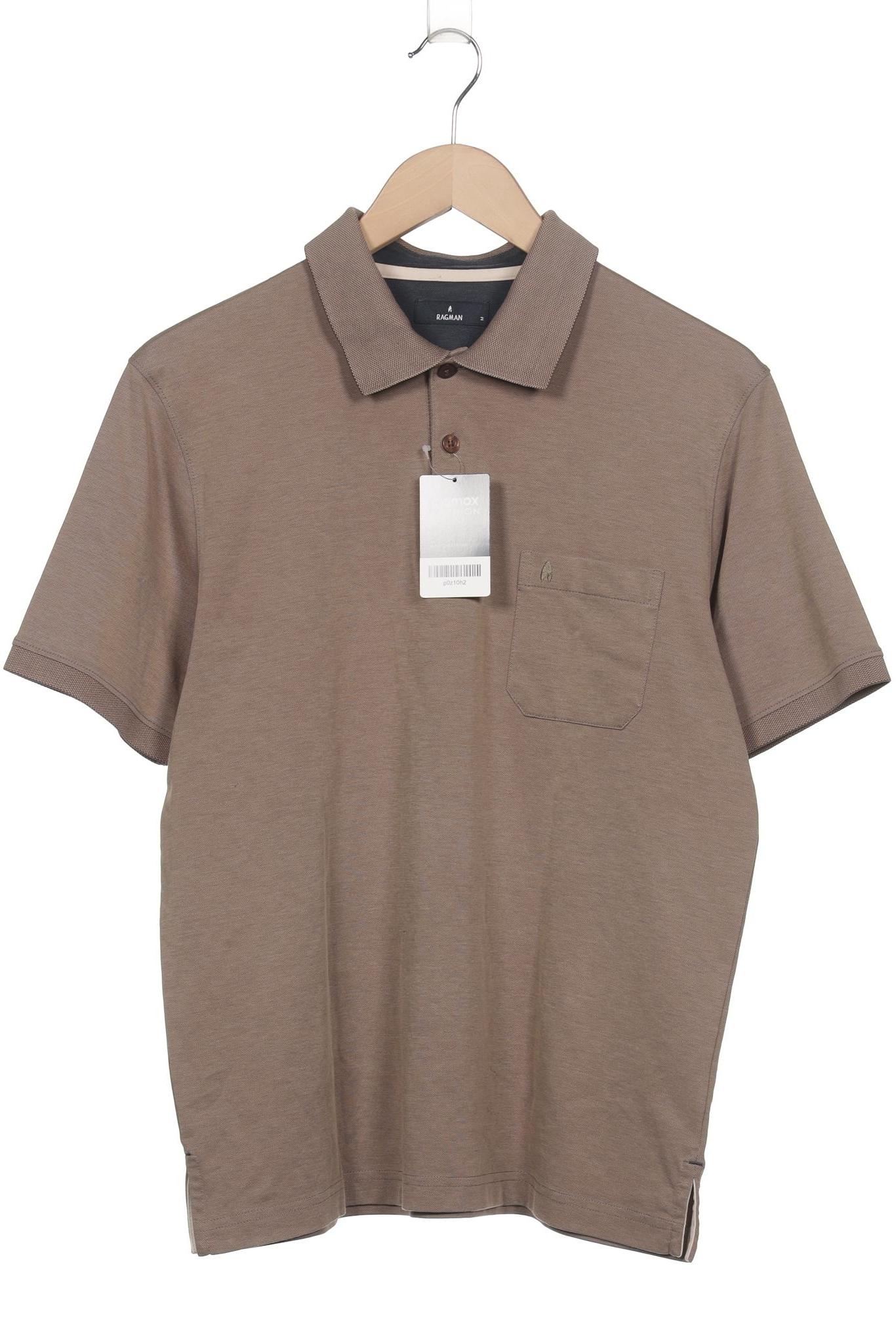 

ragman Herren Poloshirt, braun, Gr. 48
