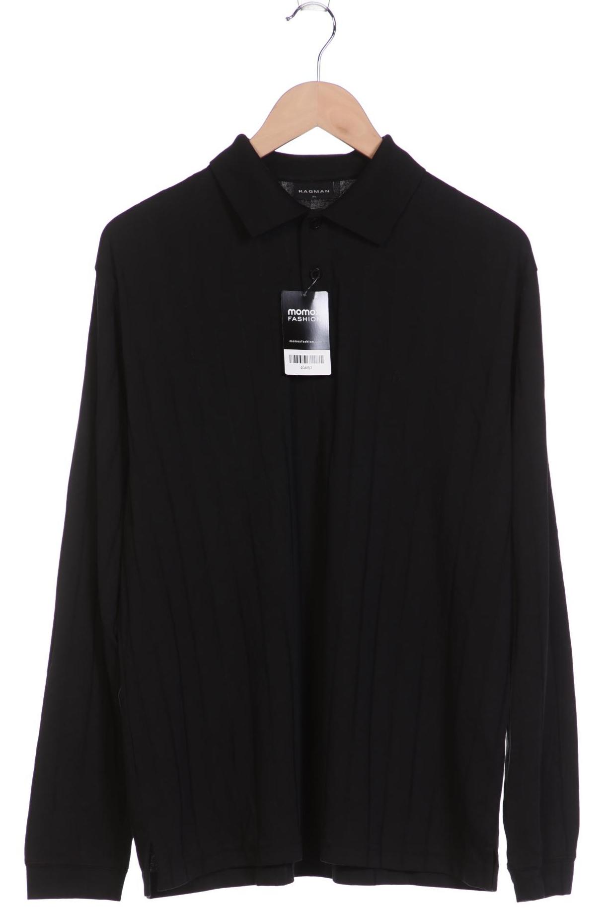 

ragman Herren Poloshirt, schwarz